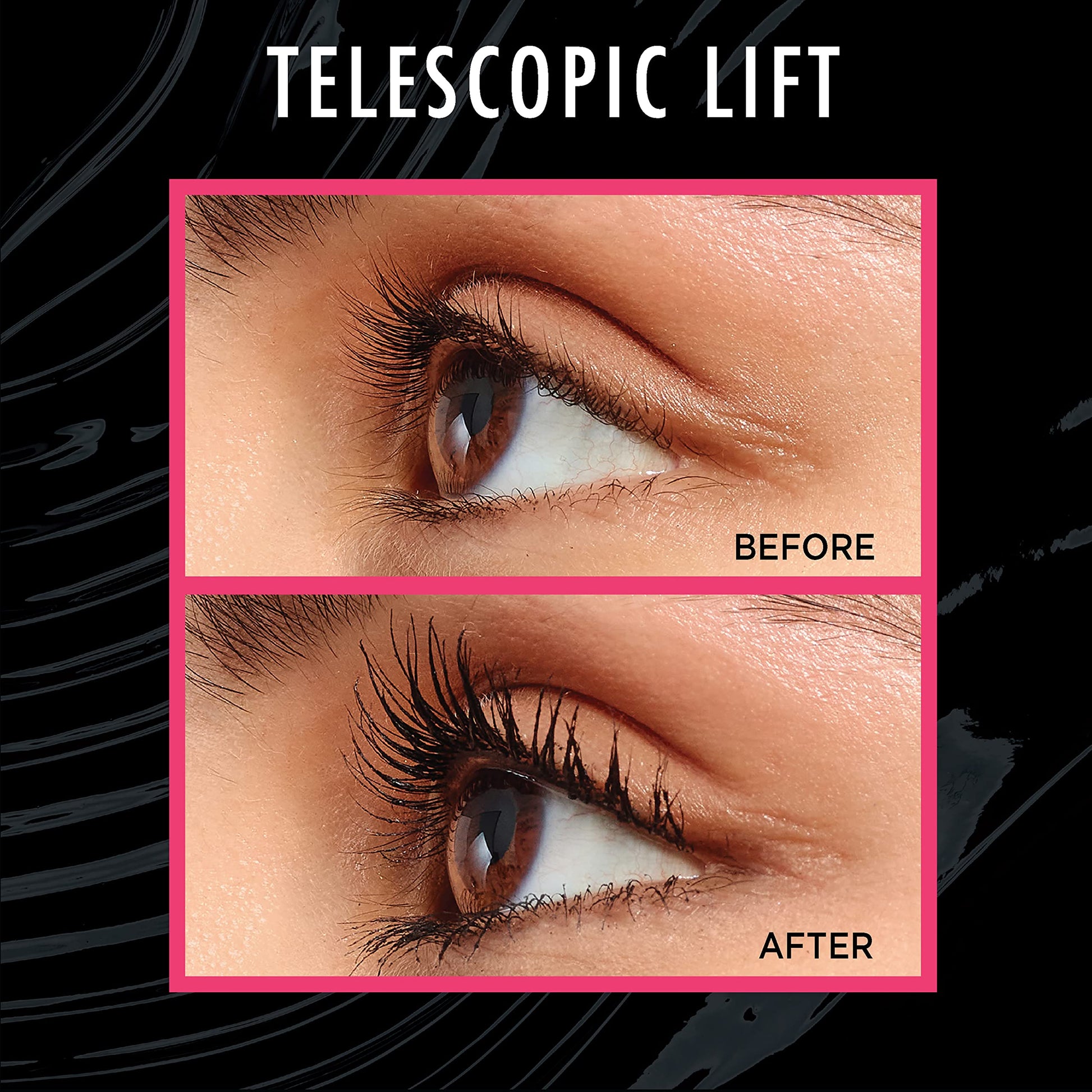 L'Oreal Paris Mascara de pestañas Telescopic Lift Lavable, Negro, 10 ml