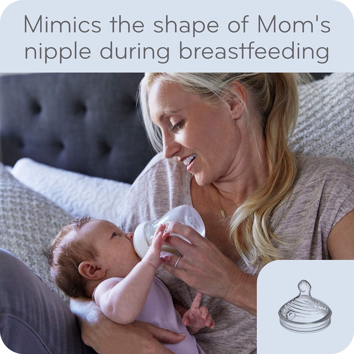 Biberones de Vidrio NUK Natural 4 Onzas Paquete de 3