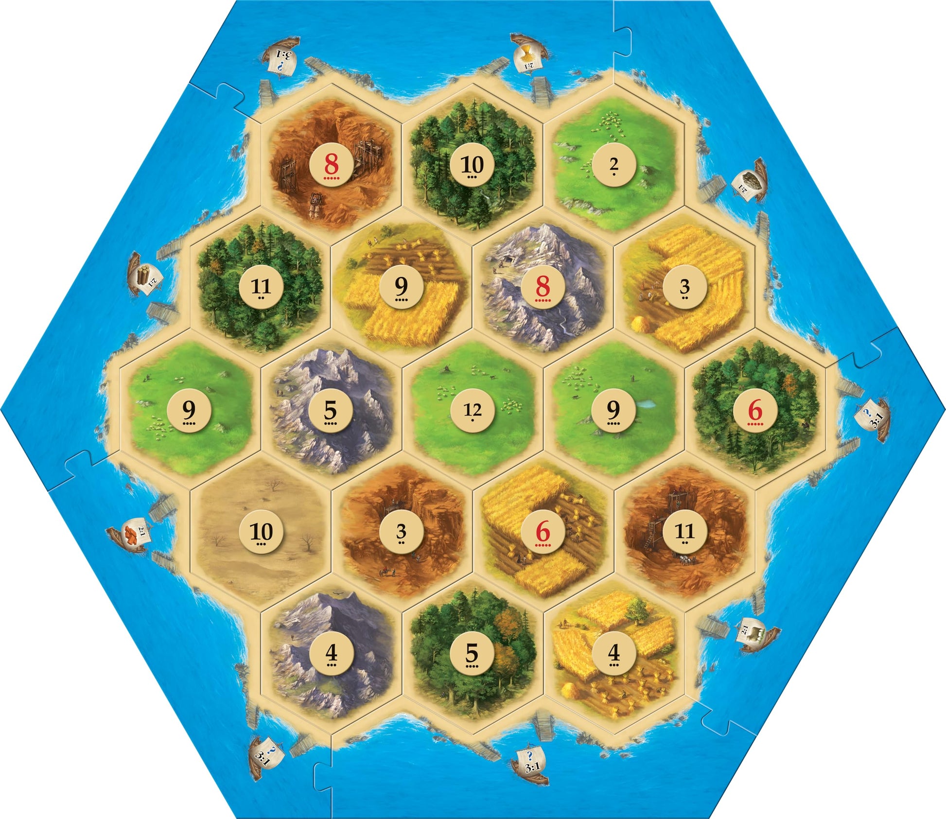 CATAN Junta Juego de Mesa - 3-4 Jugadores, 12 Años en Adelante, Estrategia