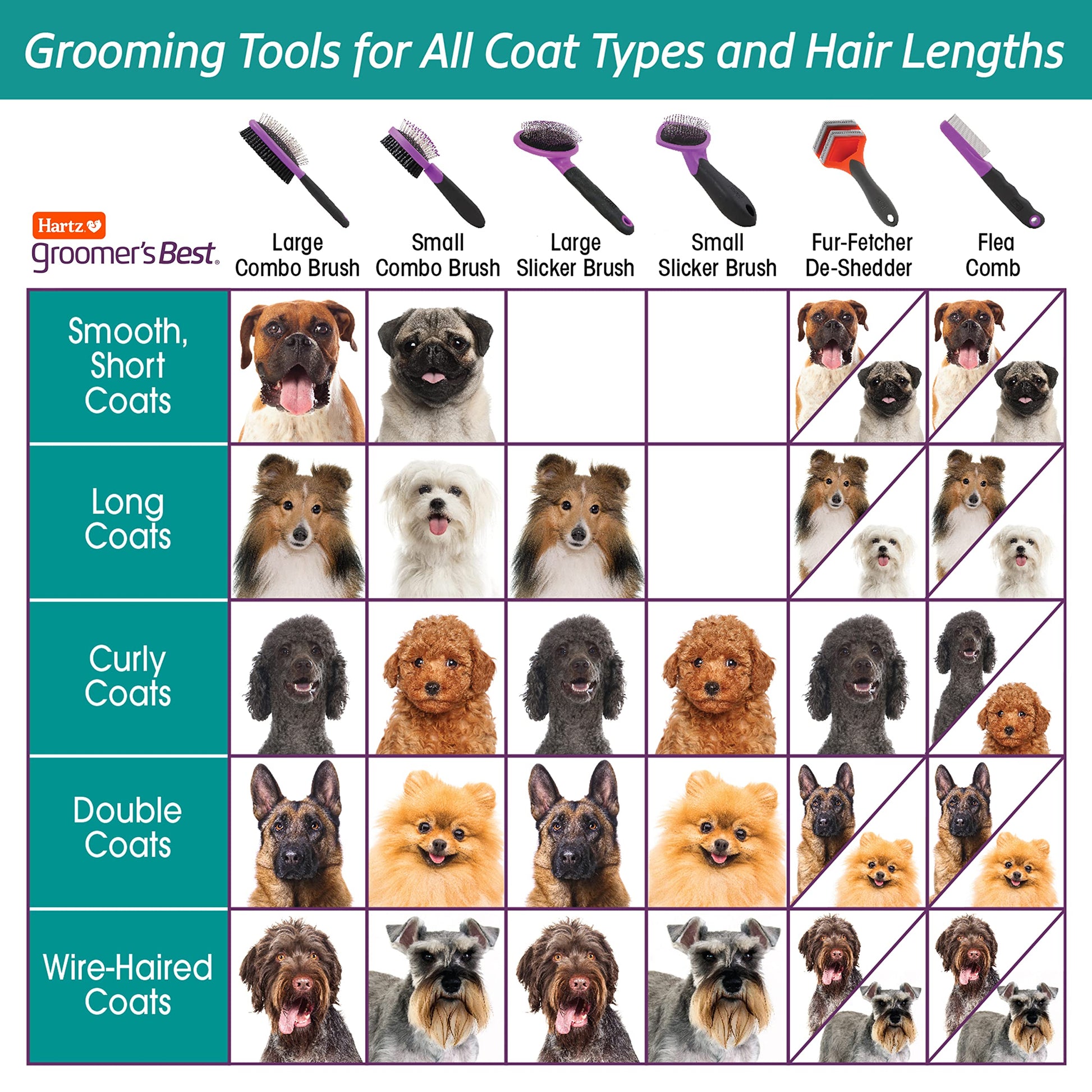 Hartz Groomer's Best Fur Fetcher - Cepillo para perro