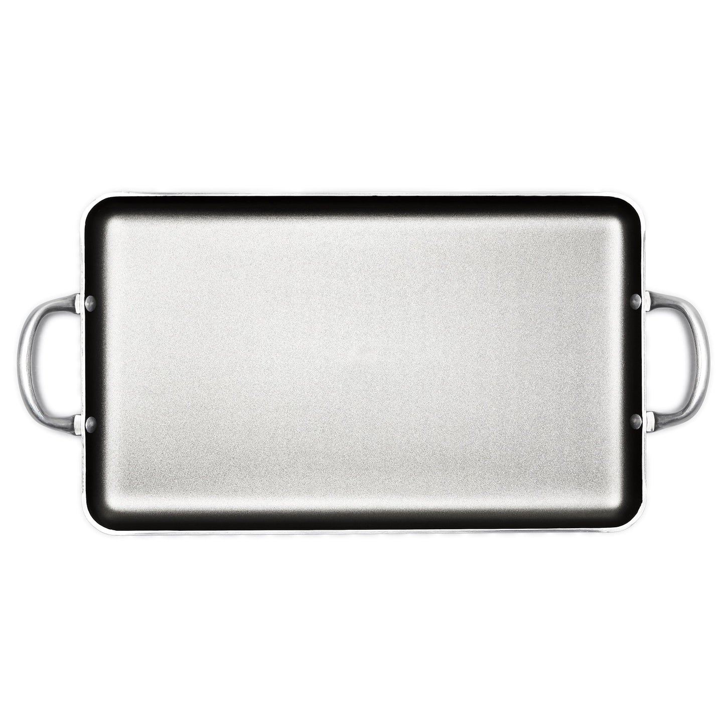 LAMEX | Charola Texas Grill Antiadherente - 4mm de Espesor | Bateria de Cocina - Utensillos de Cocina | Charolas para Hornear - Ideal para tu Hogar & Cocina Integral | Resistente Asas de Aluminio