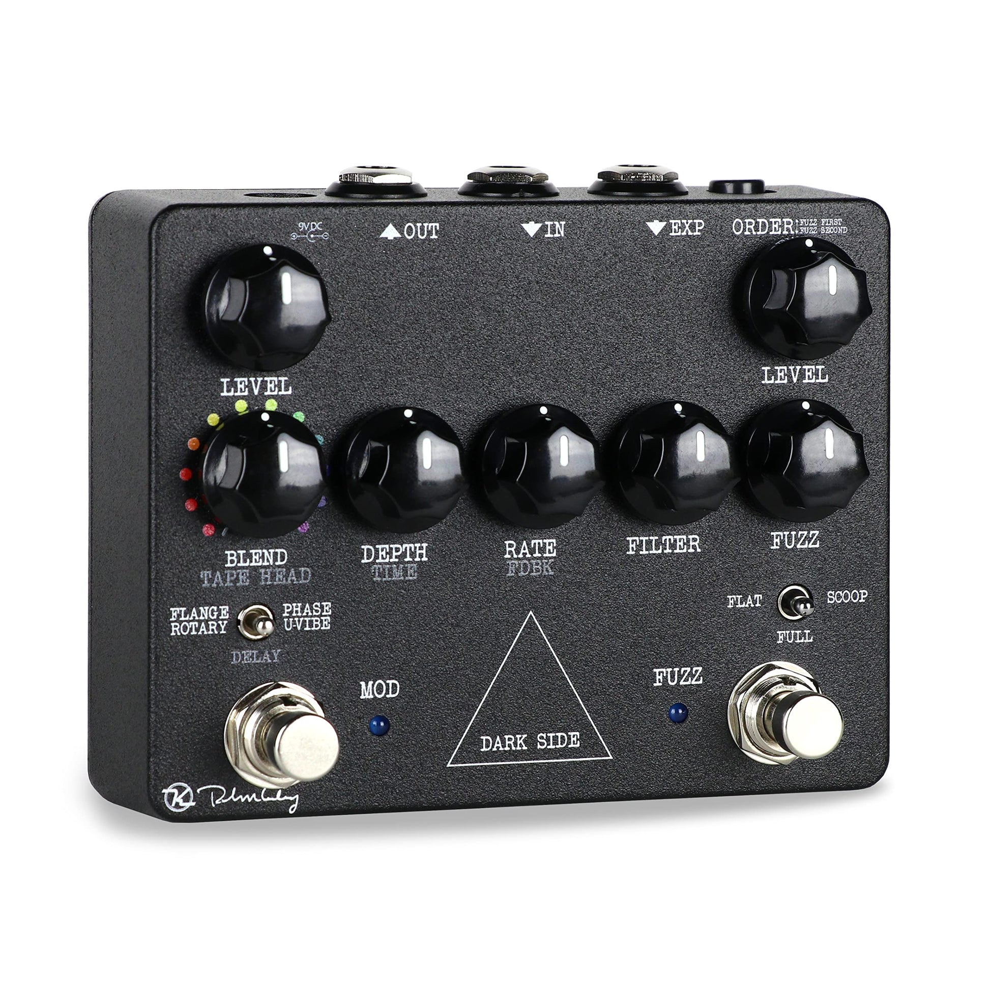 Keeley Dark Side Fuzz Mod Pedal para estación de trabajo, negro (KDark)
