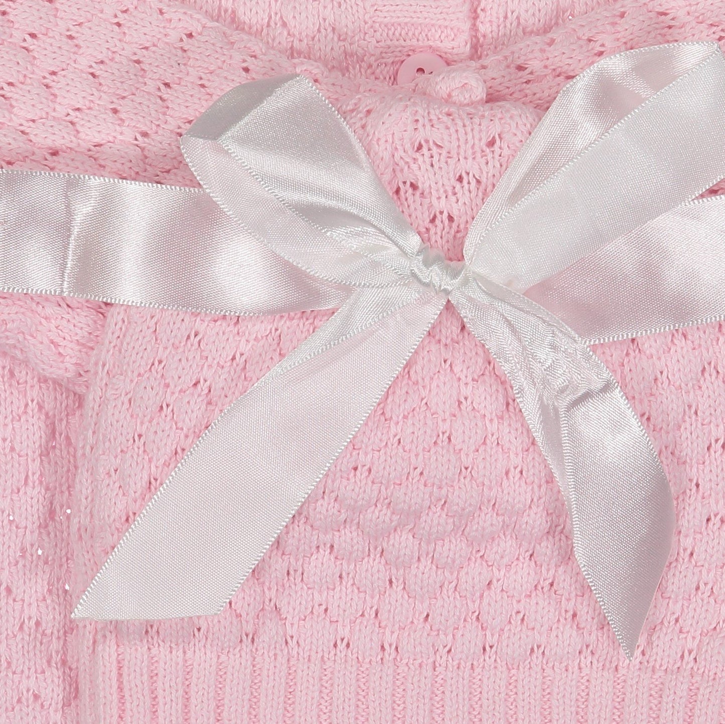 Baby Dove Conjunto de regalo de punto de palomitas de maíz para recién nacido, un suéter y sombrero perfecto para bebé, color rosa