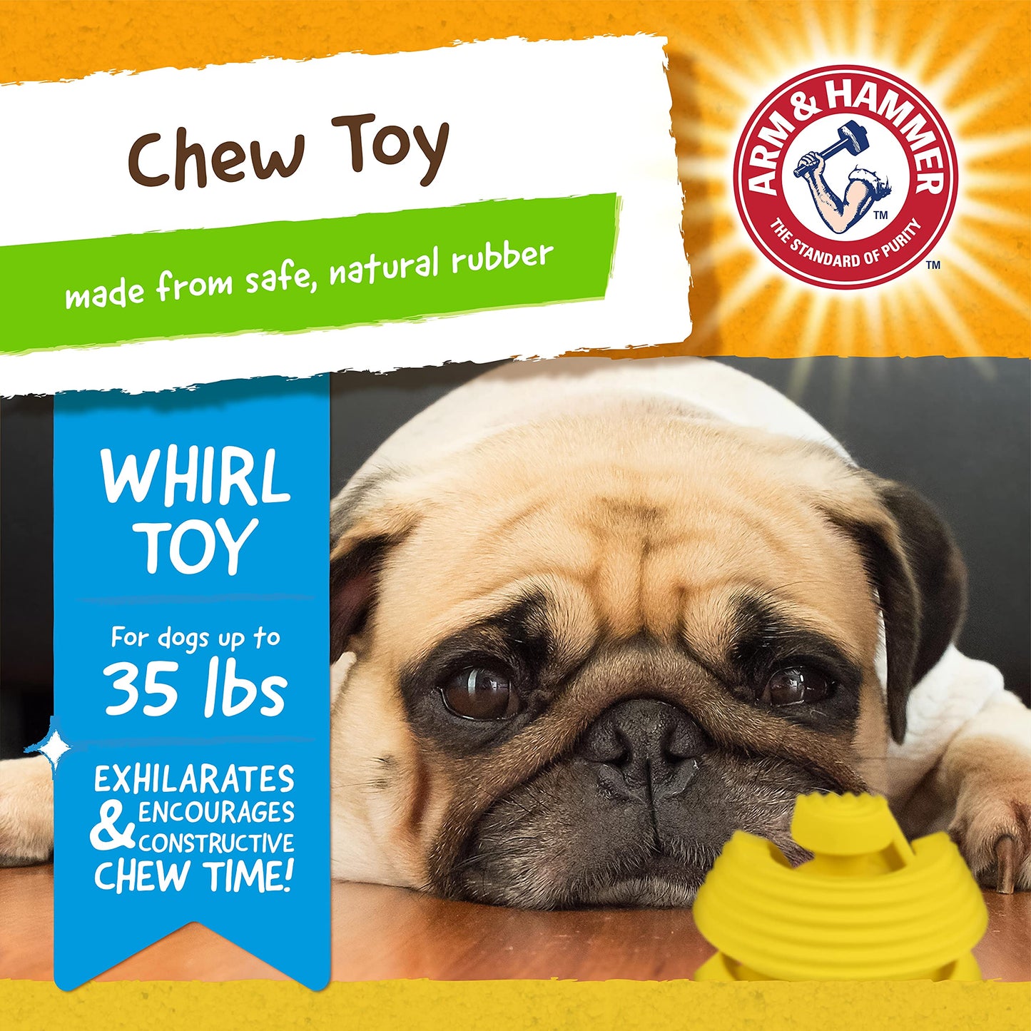 Arm & Hammer, Juguete para Perro Limpia Dientes Reduce Sarro