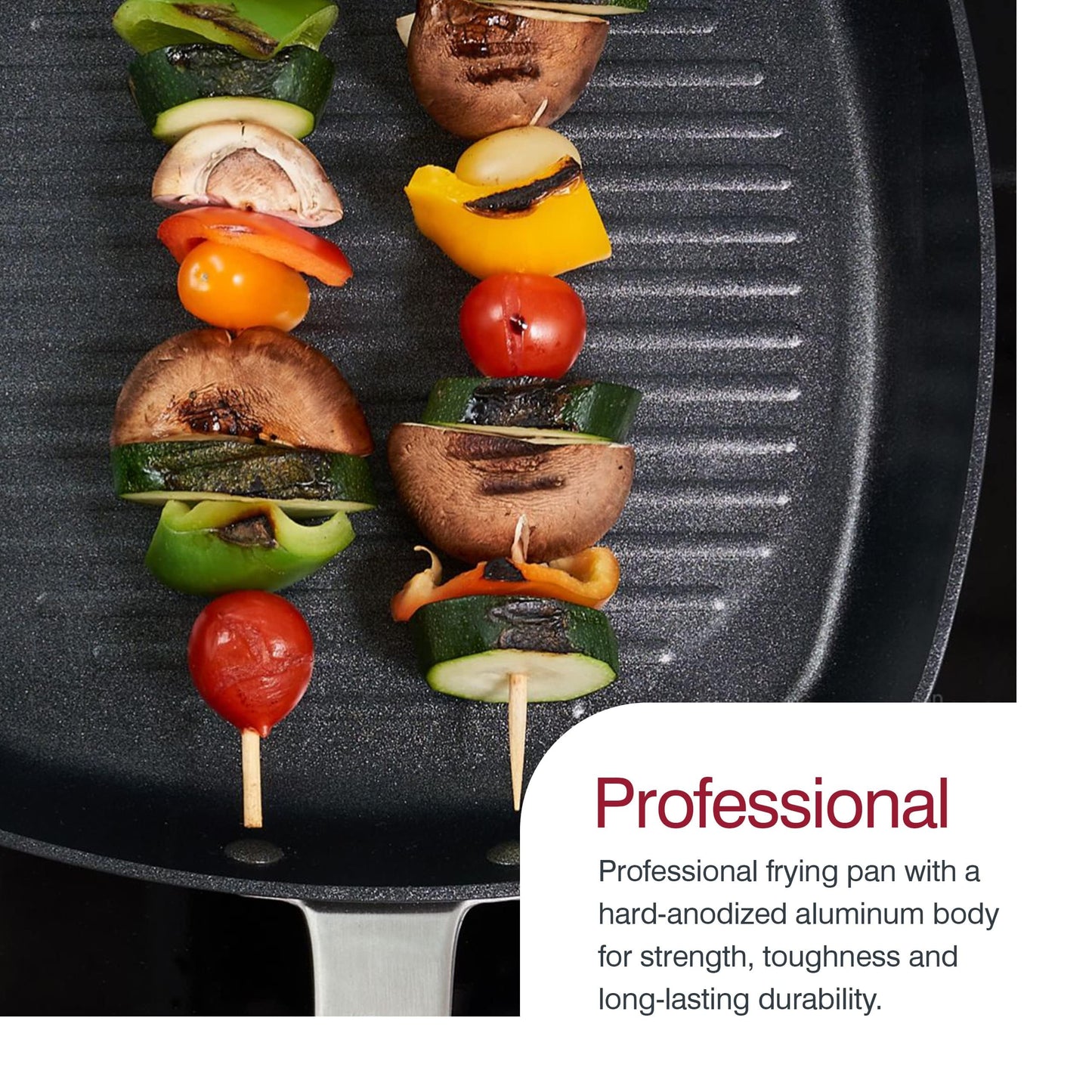 Sartén Parrilla Zyliss Ultimate Pro Acero Inoxidable Antiarañazos 10 Pulgadas