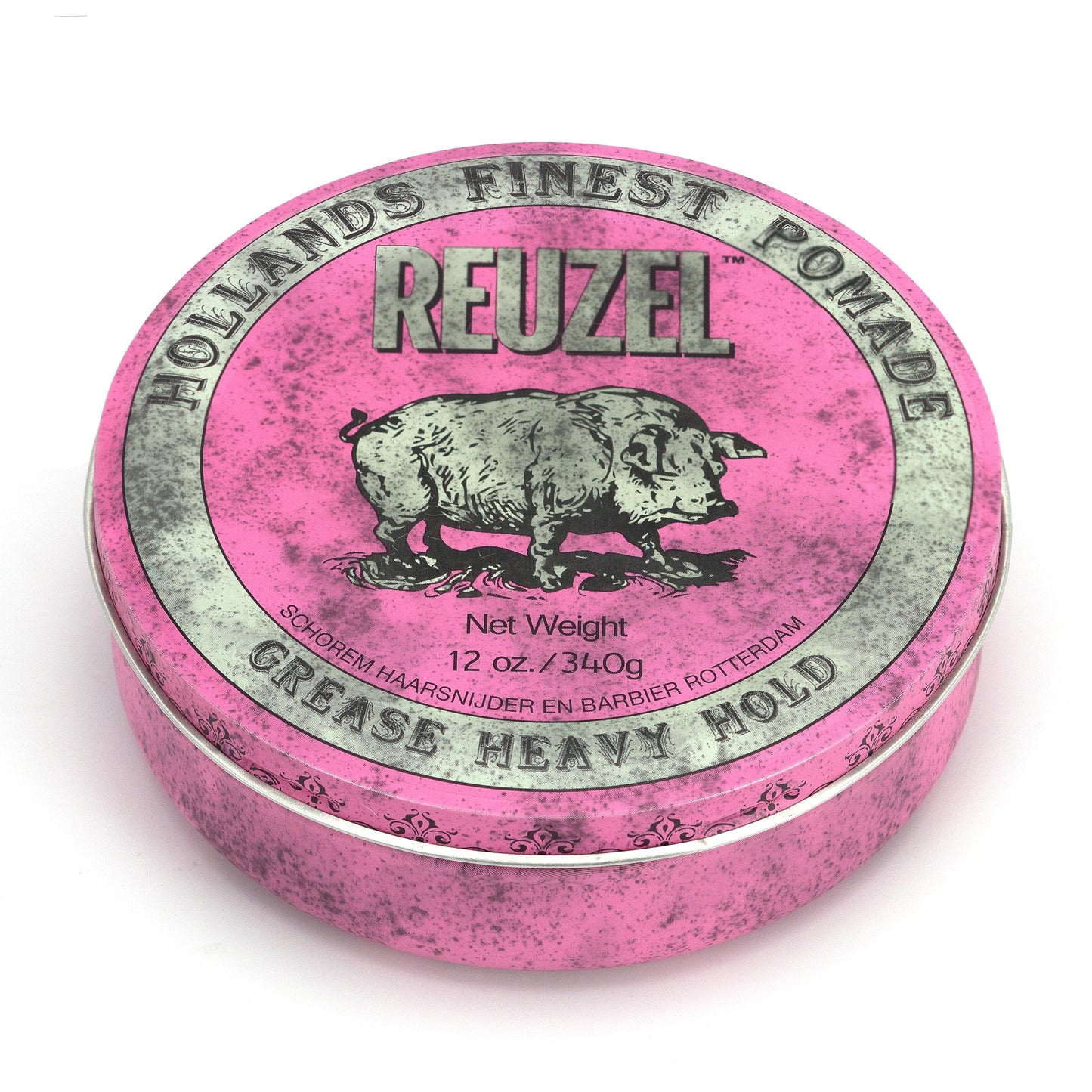Reuzel Pink pomada de vaselina de alta fijación - Fórmula vegana de aceite concentrada con fijación orgánica, firme y natural - Sin brillo para definir y embellecer el cabello - Aroma original - 340g