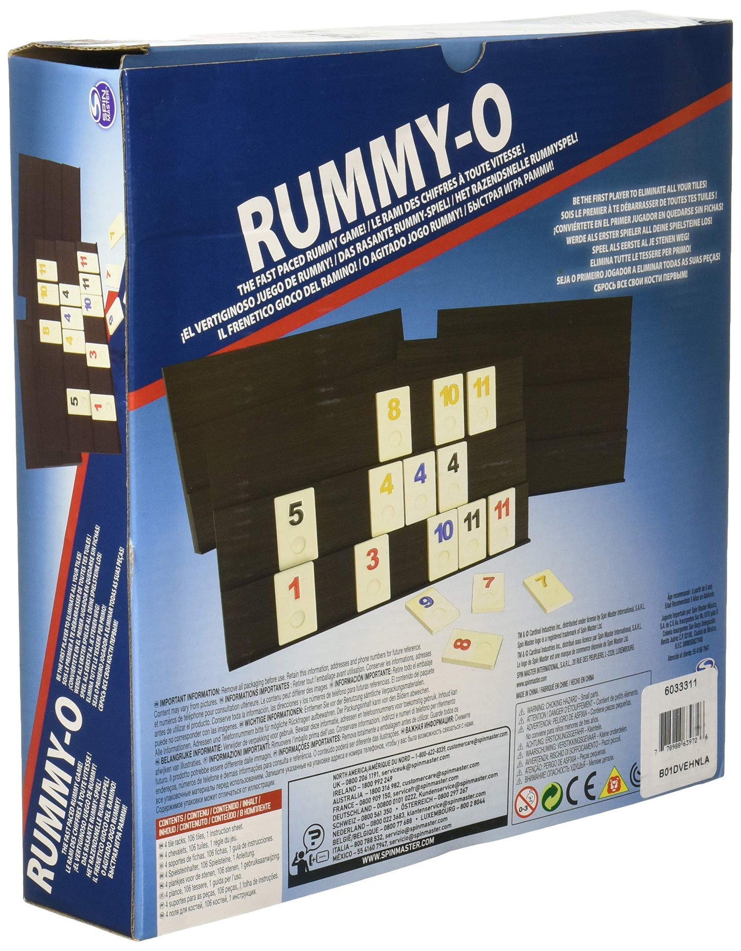 Cardinal Juego de Mesa Rummy - O Básico, para Toda la Familia