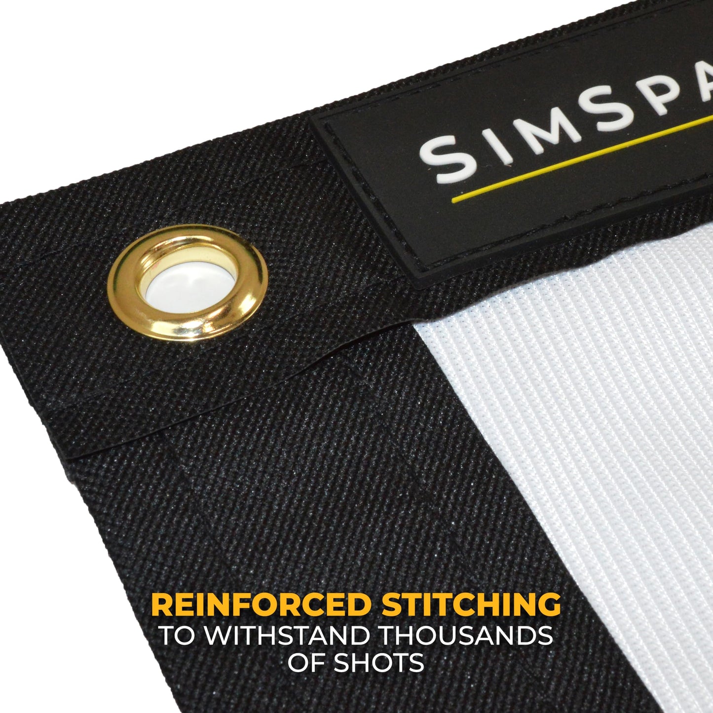 SimSpace Elite - Pantalla de Impacto Unisex para Golf, Color Blanco, 4 x 3 Metros