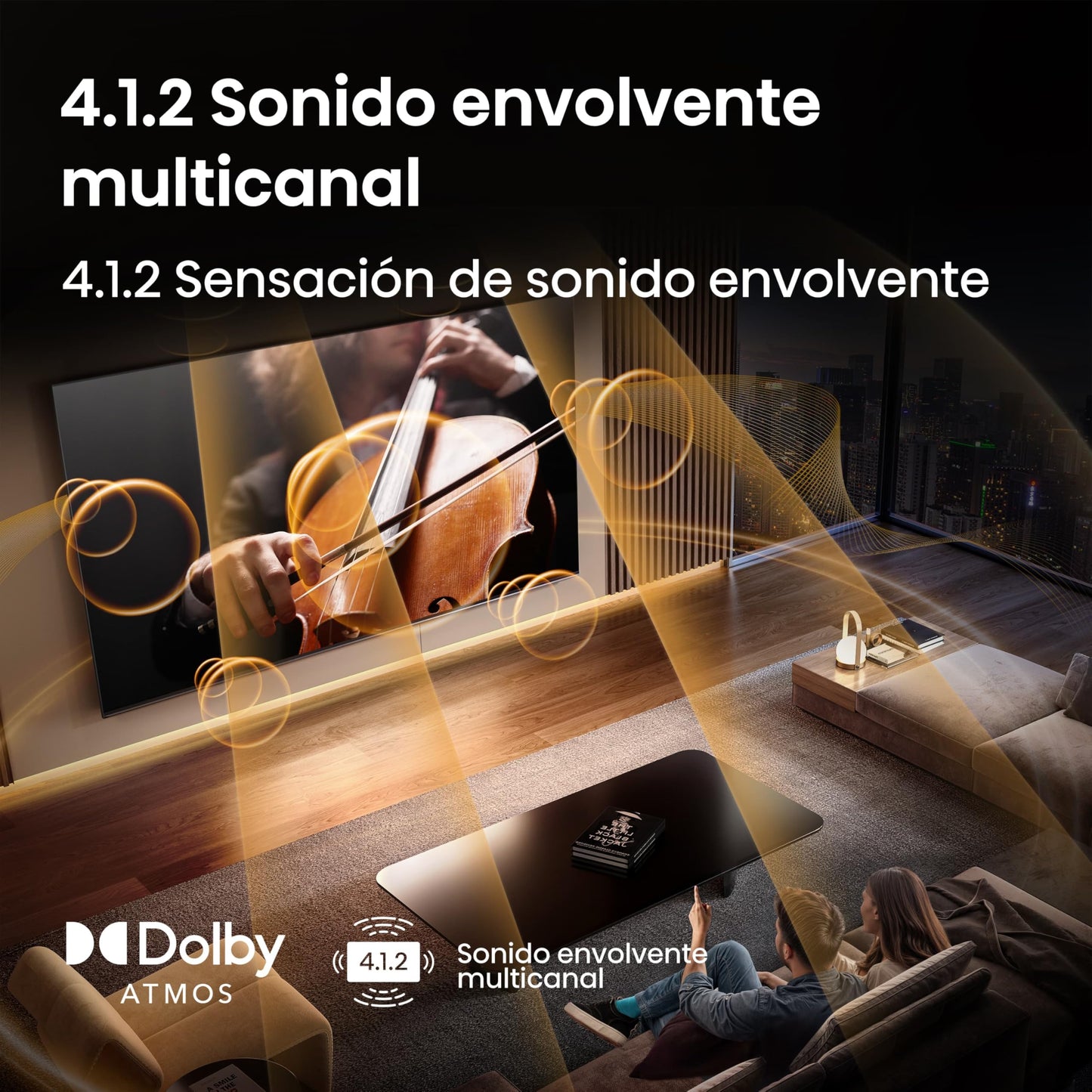 Hisense Television U8QG(Modelo 2025) Pantalla 100 Pulgadas,Mini-LED Pro Smart Google TV UHD 4K,Control Remoto por Voz con Alexa,Modo de Juego Ultra de 165 Hz,Hi-View AI Engine Pro