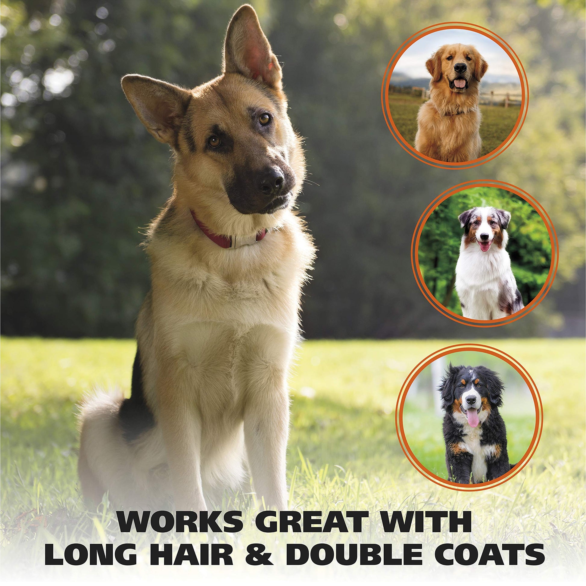 Cepillo para Mascotas WAHL Grande con Empuñaduras Ergonómicas de Goma