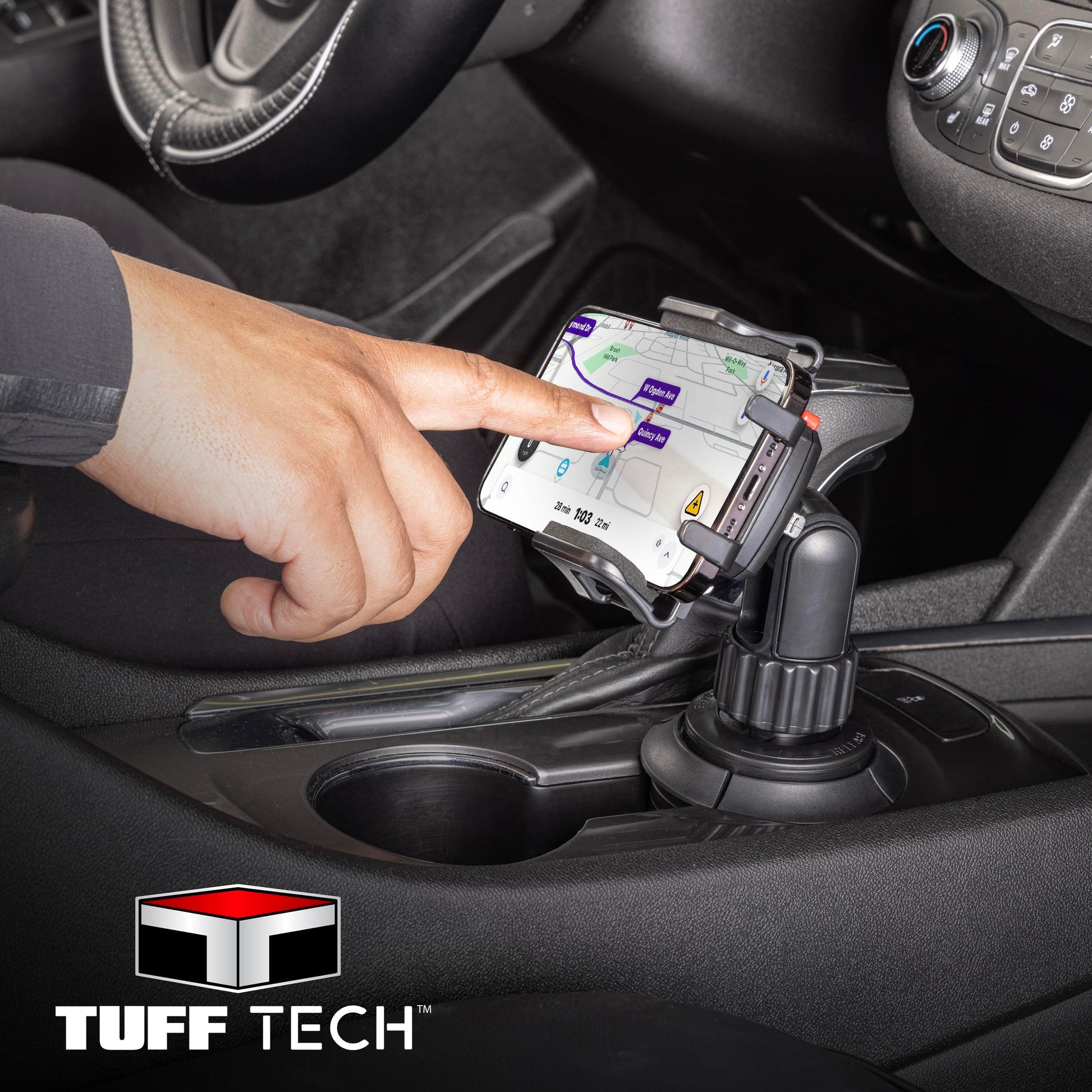 Custom Accessories Tuff Tech Cradle - Soporte Universal para teléfono de Coche