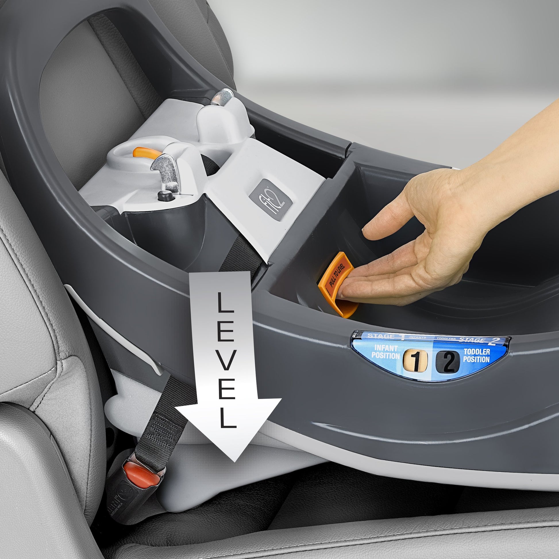 Chicco Chicco Fit2 Base de asiento de coche para bebés y niños pequeños, base para el segundo vehículo, compatible con el asiento de coche Chicco Fit2, color antracita/gris