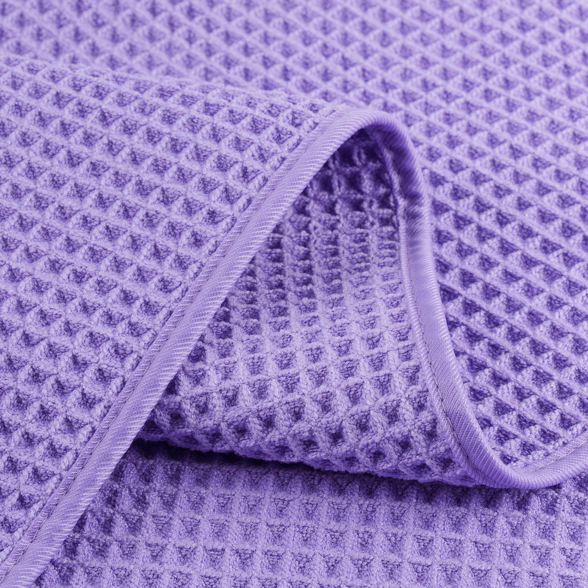 Polyte Toalla Facial de Microfibra Waffle 430 gsm, 33.0x33.0 cm