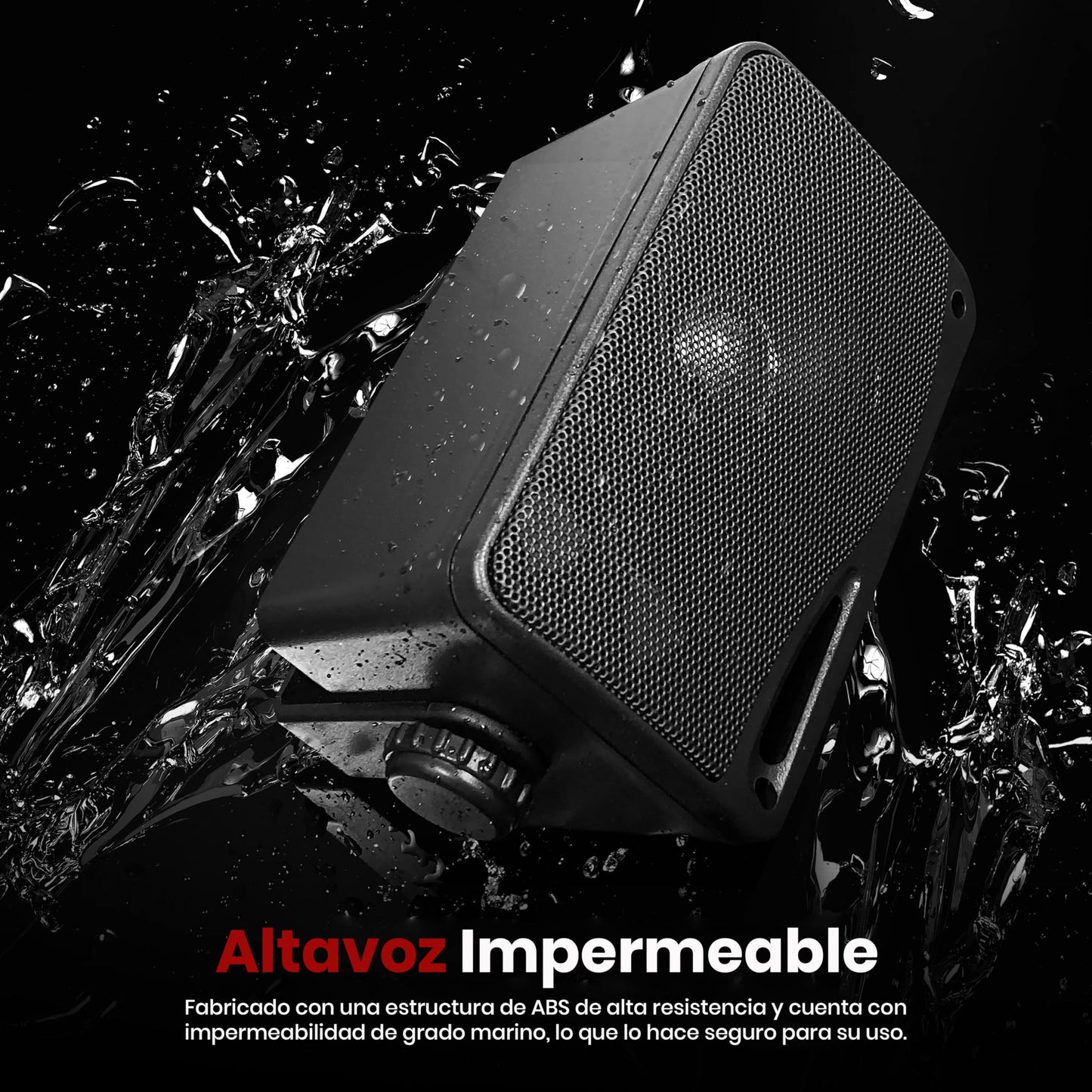 Pyle bocinas para exteriores e interiores 3 vías - 3.5” 200W impermeables grado marino, carcasa ABS resistente, uso en casa, bote, alberca, jardín