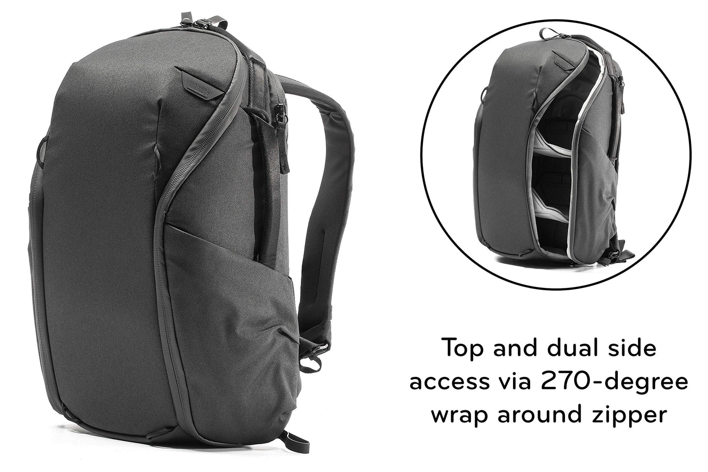 Mochila Peak Design Negra 15L para Computadora Portátil