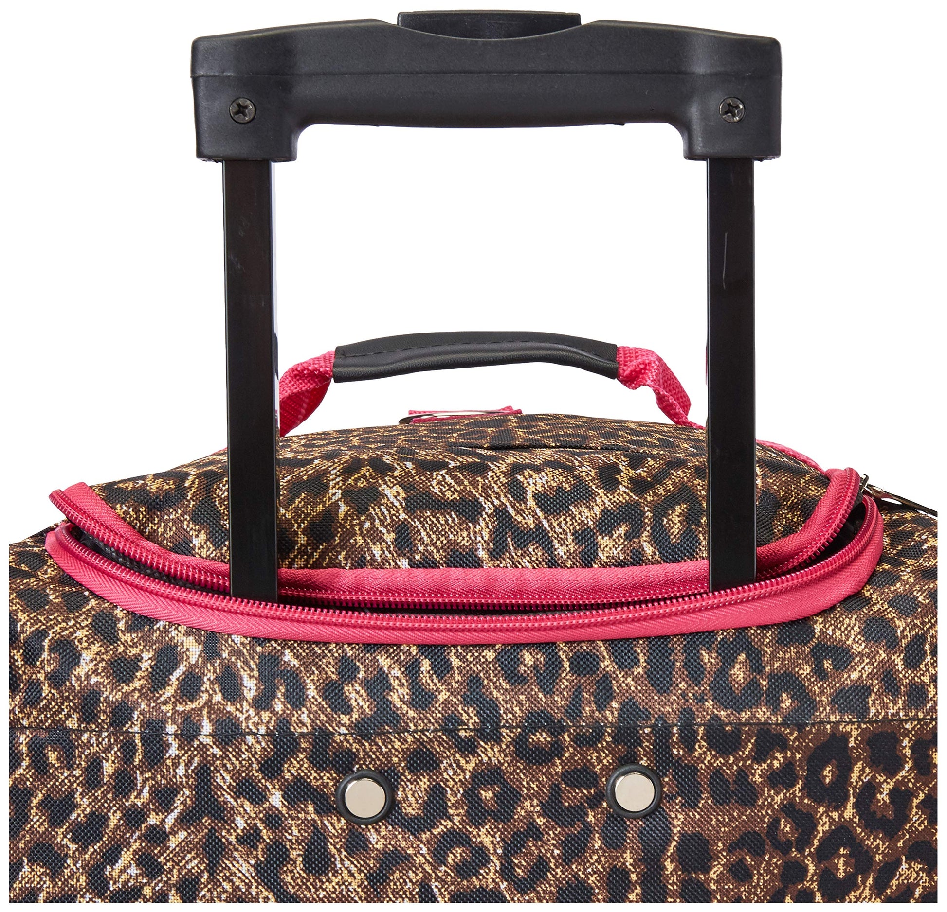 Bolsa de Lona con Ruedas Rockland Rosa Leopardo