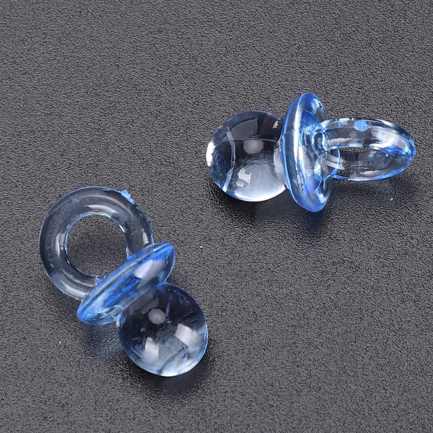 Chupete de Acrílico para Baby Shower 200 Piezas Azul para Decoraciones y Juegos