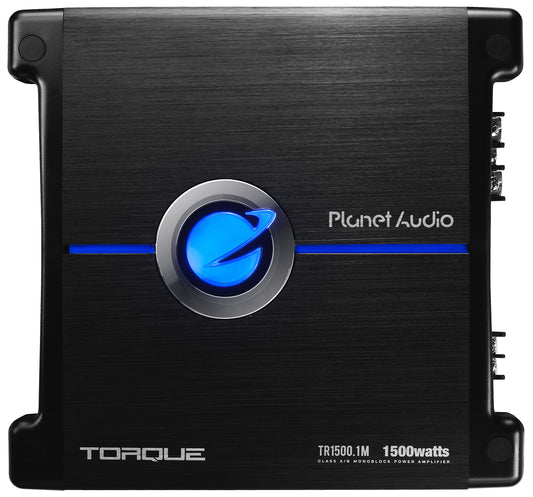 Amplificador de Coche Planet Audio TR1500.1M 1500 W Mosfet Monobloque Clase A/B Estable con Control Remoto de Subwoofer