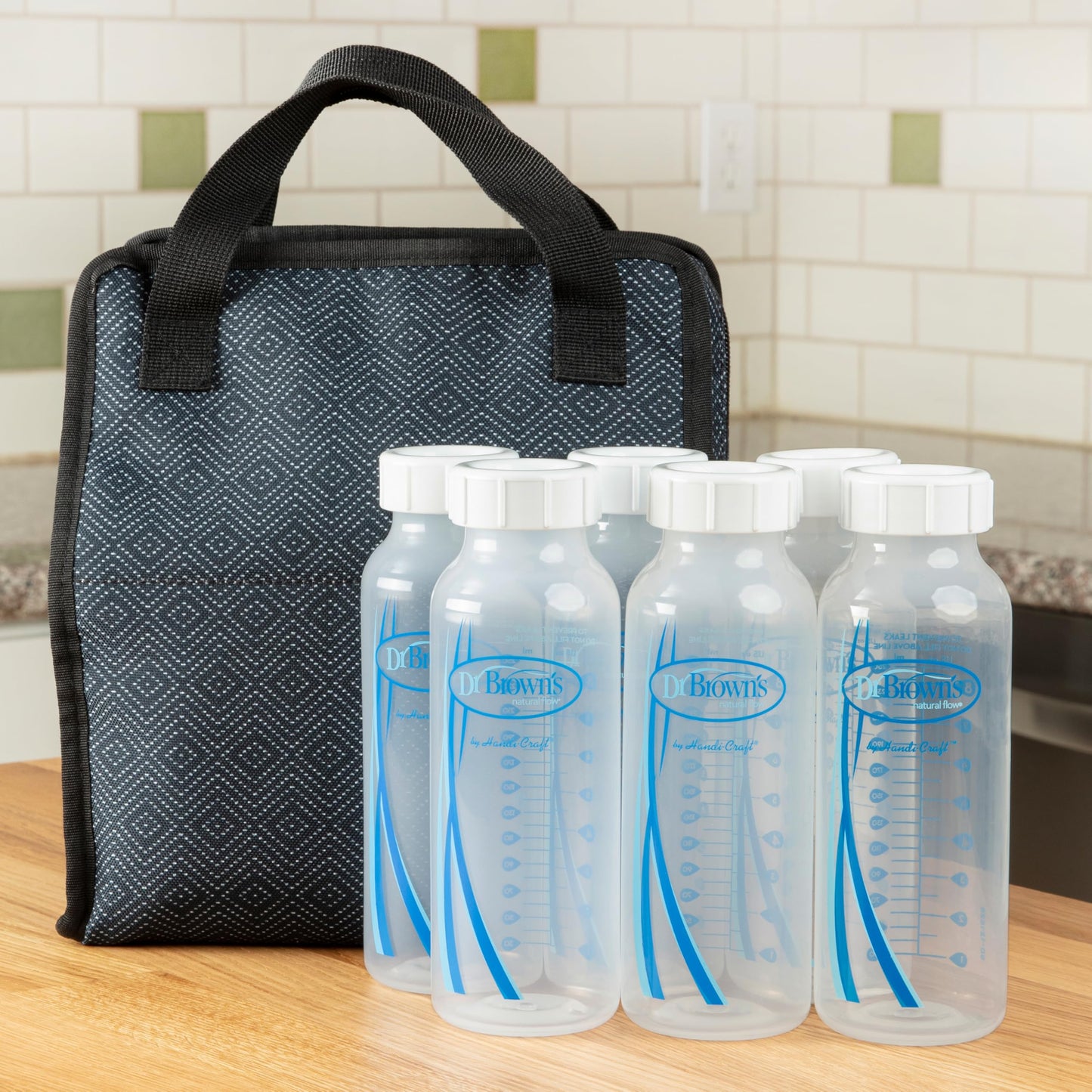 Tapas de Viaje Dr. Brown's Original Opciones y Options+ Repuesto para Botellas de Bebé 3 Unidades