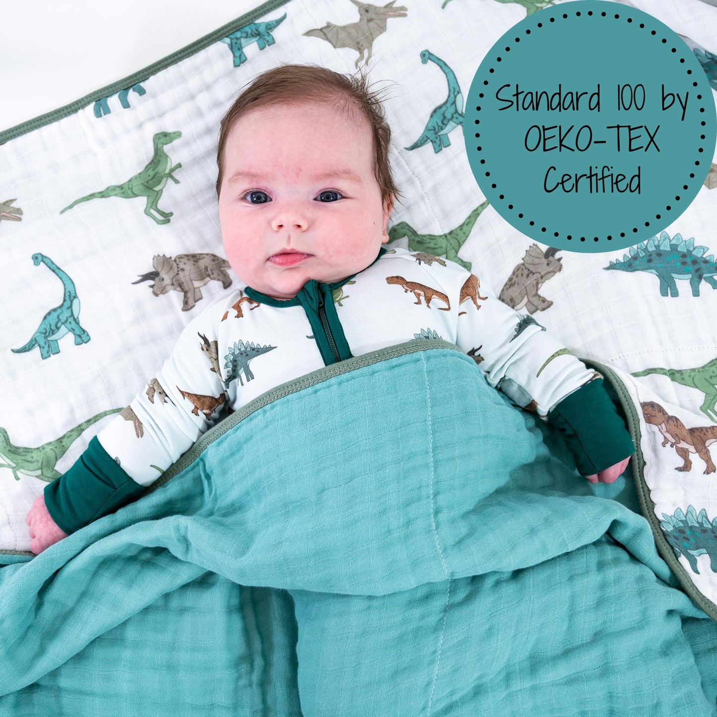 LollyBanks Manta de muselina para bebé, Manta de bebé de 6 capas 100% algodón para niños, Manta suave y transpirable para niños pequeños, Manta ligera para bebé para cuna o cochecito, Artículos