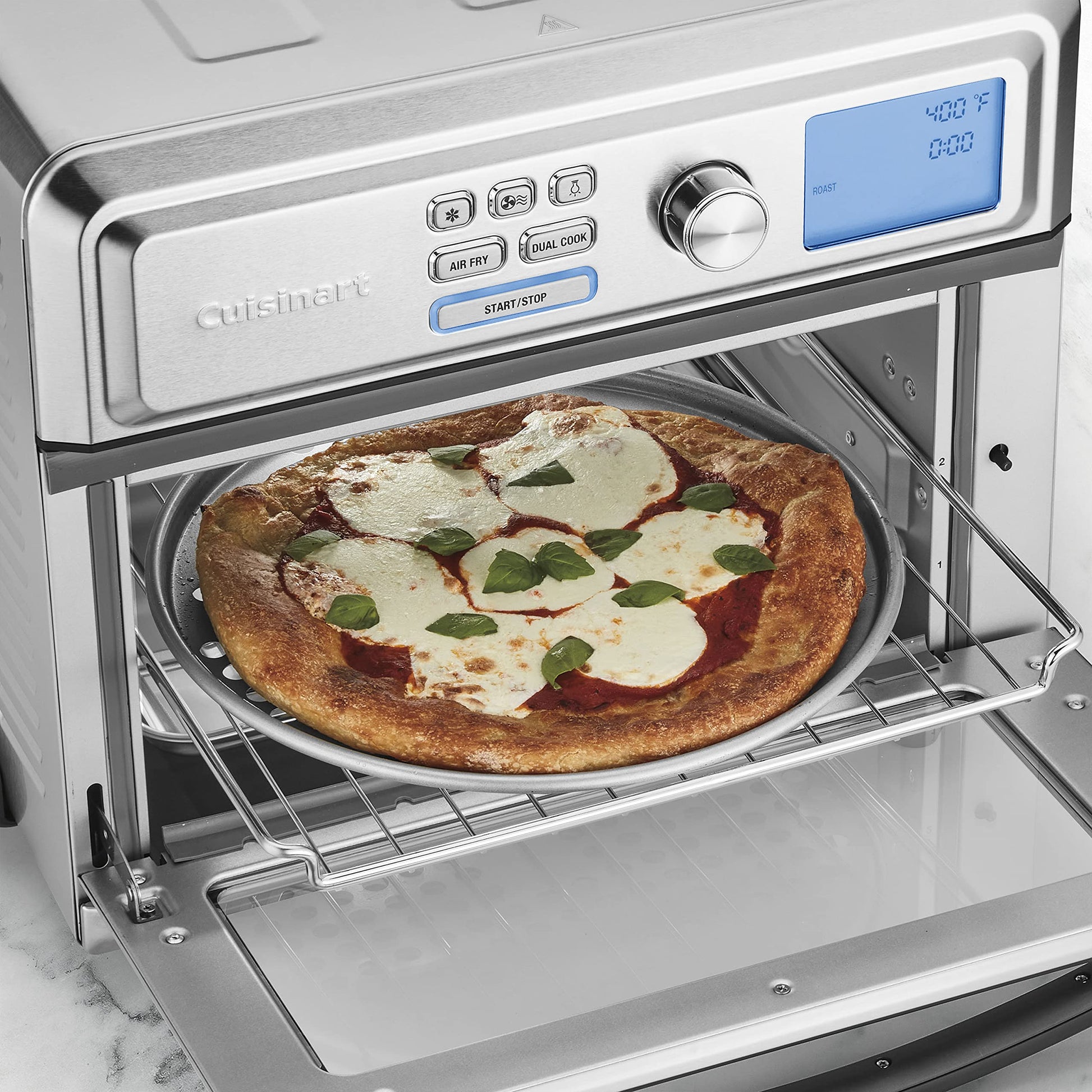 Cuisinart AMB-TOBPP 11" tostador horno para pizza, Plata