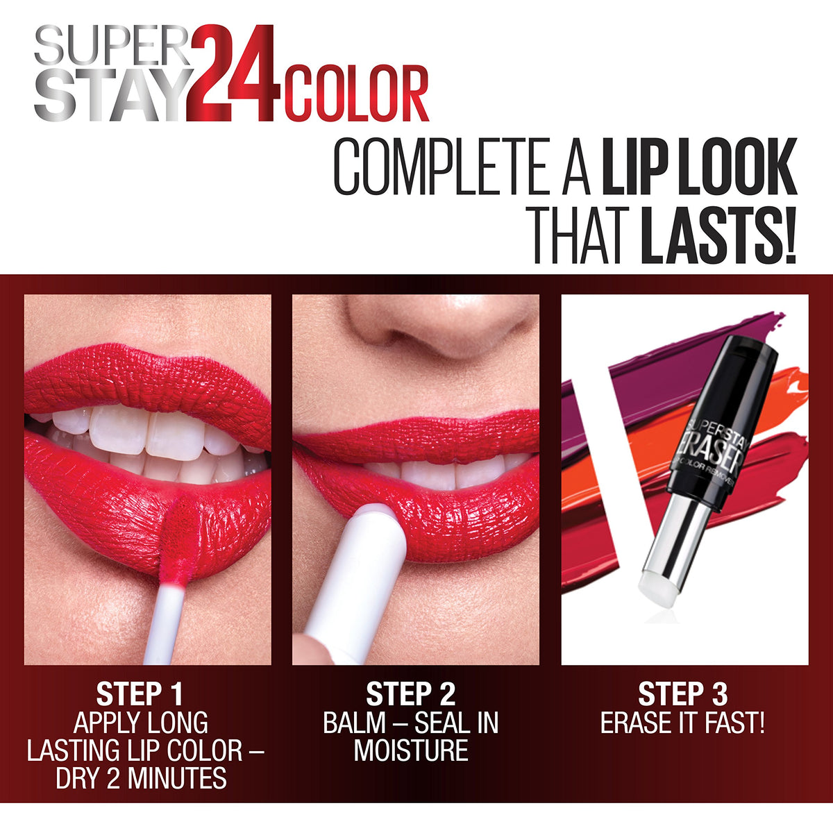 Maybelline New York SuperStay 24 2-Step Liquid Lipstick Makeup, 24/7 Fuschia, 1 kit