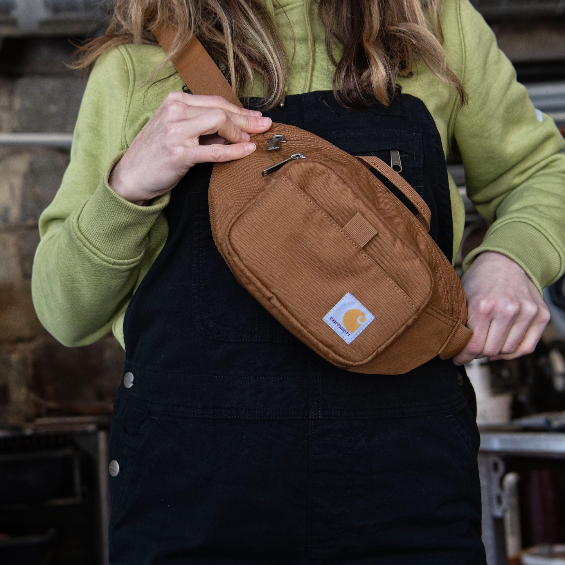 Carhartt - Riñonera unisex, Grava, Una talla, Riñonera ajustable, duradera, resistente al agua