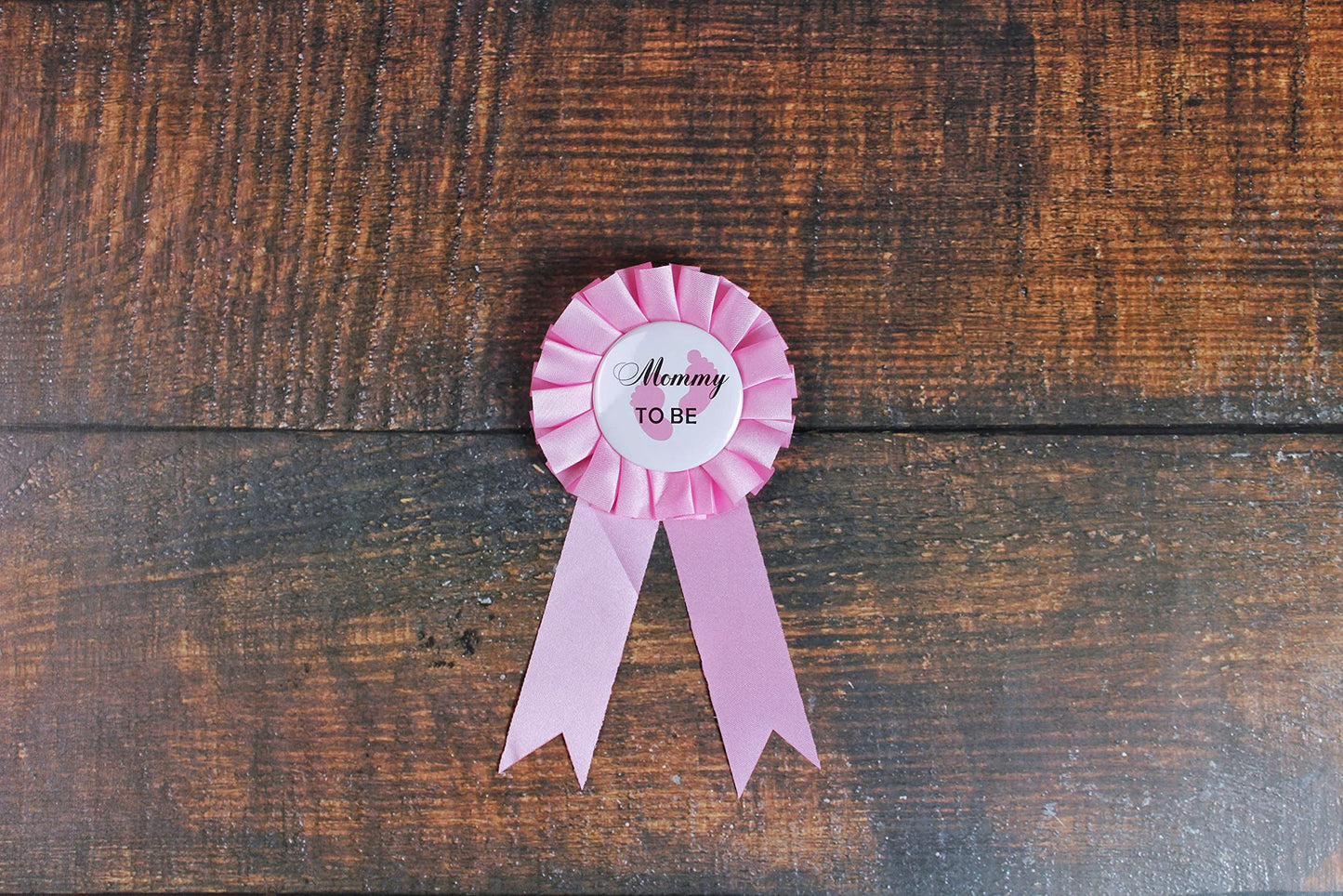 PATICARRY - Juego de decoración para baby shower, ramillete de maternidad rosa, alfileres de placa de hojalata (61 x 3.7 pulgadas)