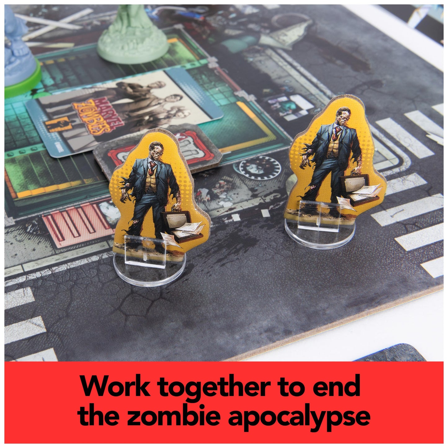 Juego de Mesa Spin Master Marvel Zombies Resistencia de Héroes Cifras Coleccionables para Adultos