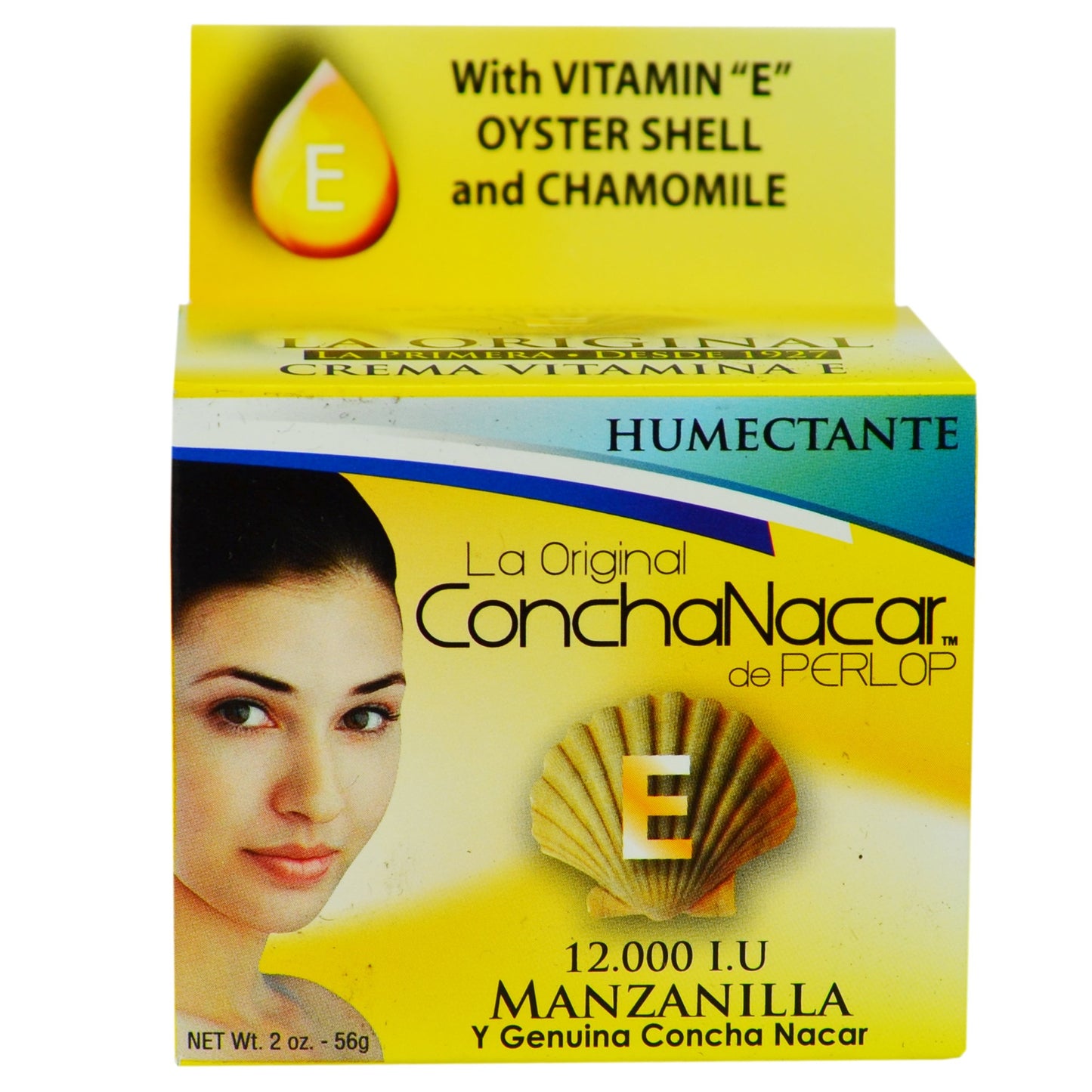 Concha Nacar de Perlop Chamomile Vitamin E Cream 2oz