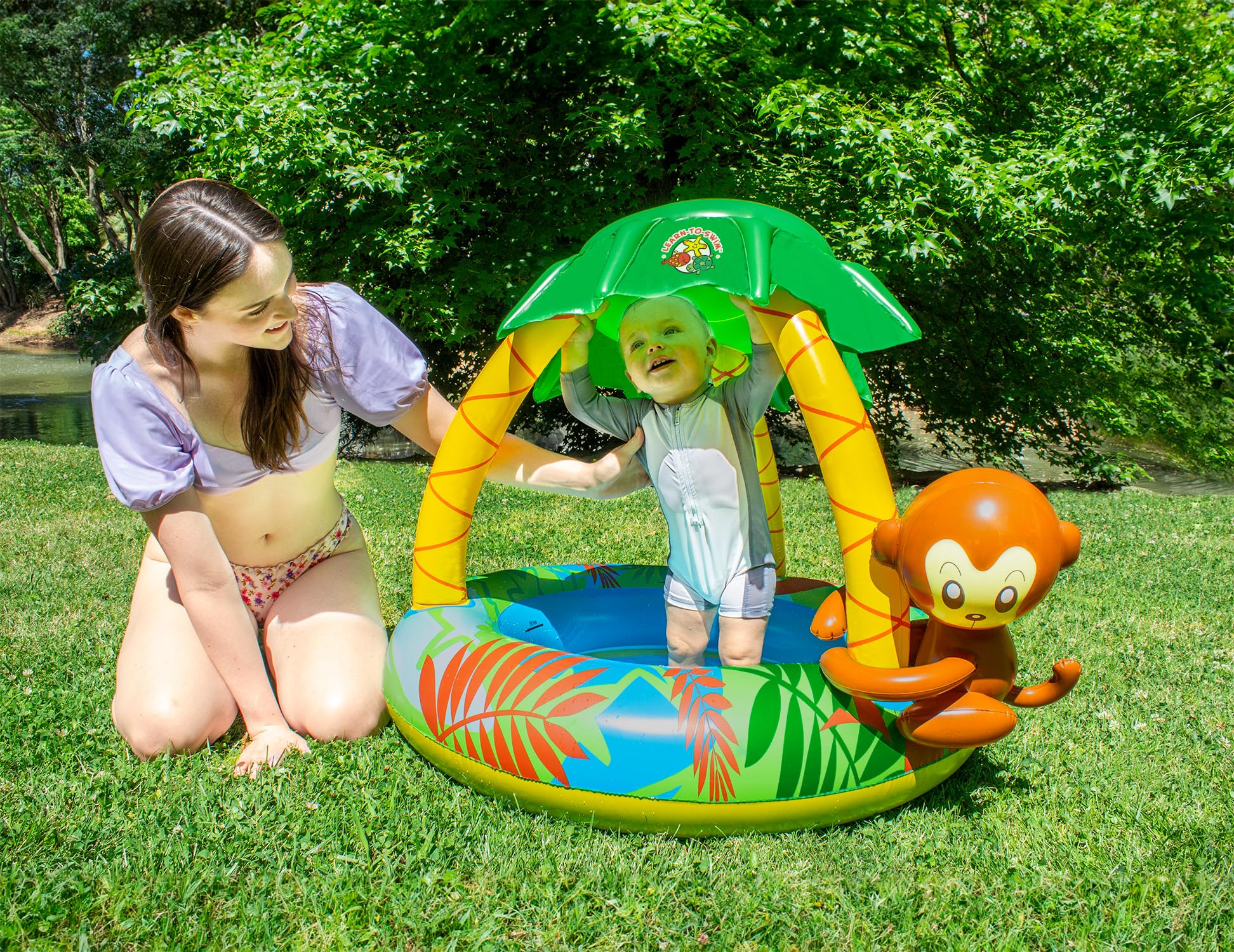 Piscina Inflable Poolmaster con Toldo para Niños