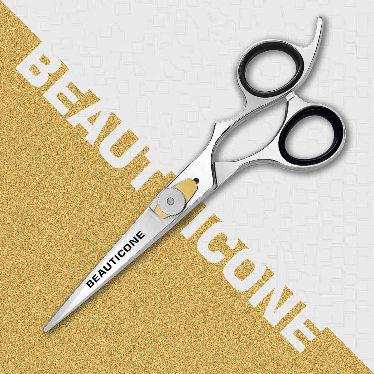 BEAUTICONE Hair Cutting Scissors | Professional Mirror Finish Stainless Steel Barber Scissors/Shears | Hairdressing Scissors | Smooth Razor & Sharp Edge Blades - Hair Scissors for Men/Women