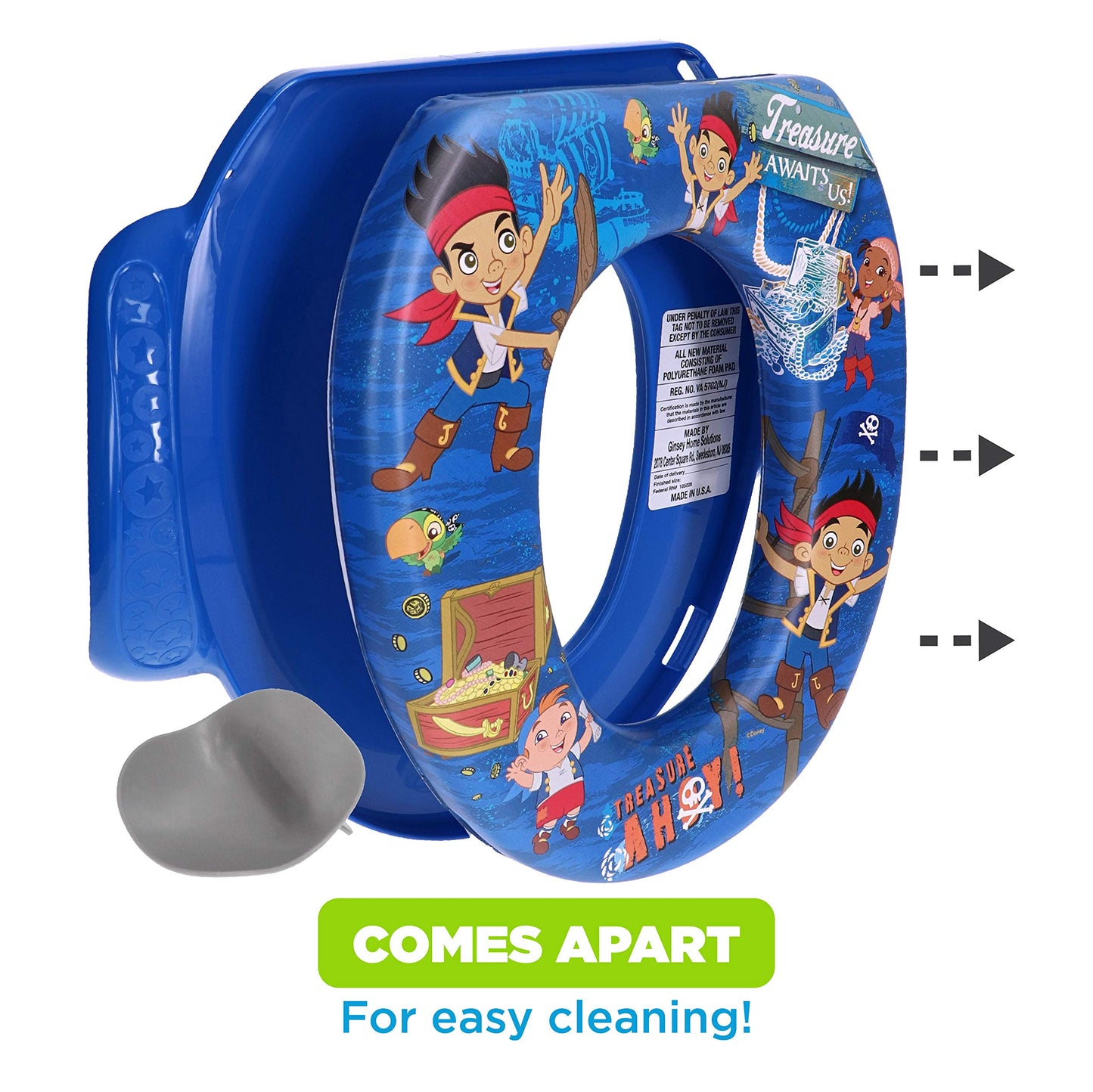 Disney Jake and The Never Land Pirates "Treasure Ahoy" Orinal suave, azul