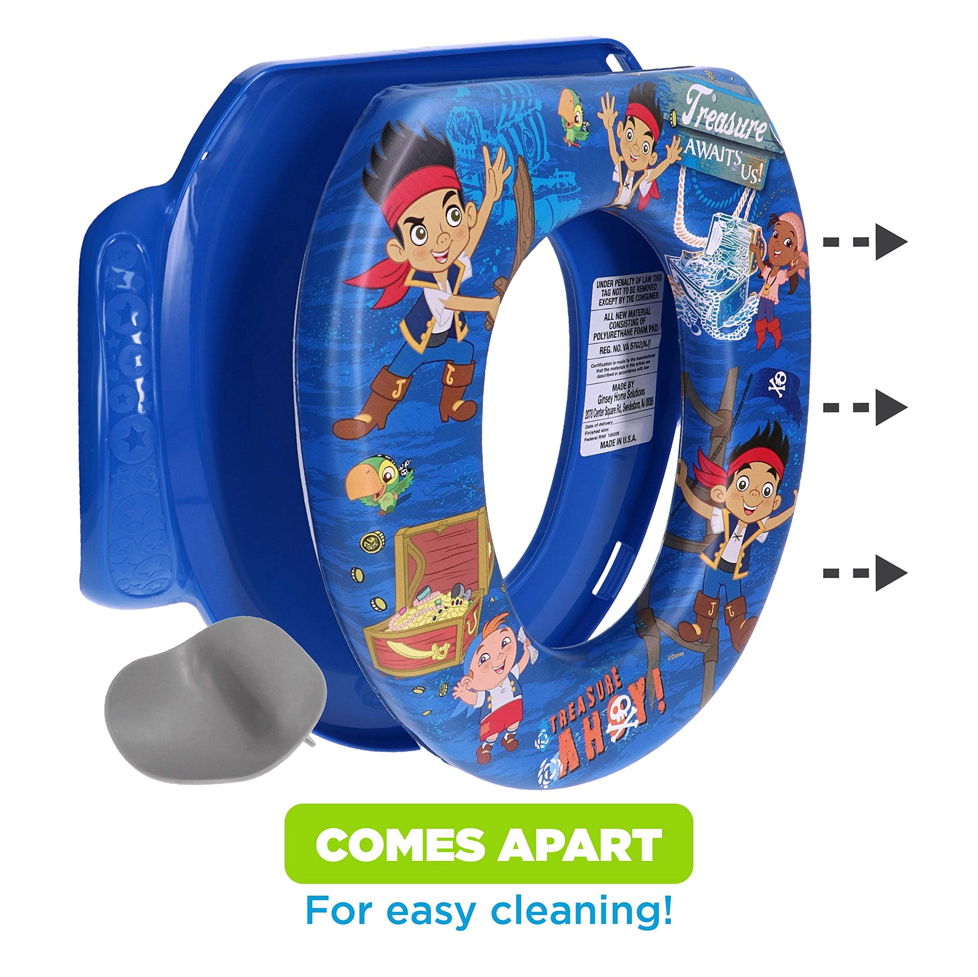 Disney Jake and The Never Land Pirates "Treasure Ahoy" Orinal suave, azul