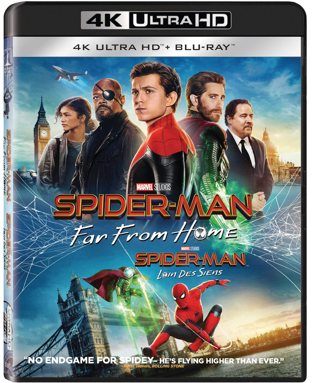 Película Spider-Man: Far From Home 4K UHD Blu-ray Bilingüe Combo