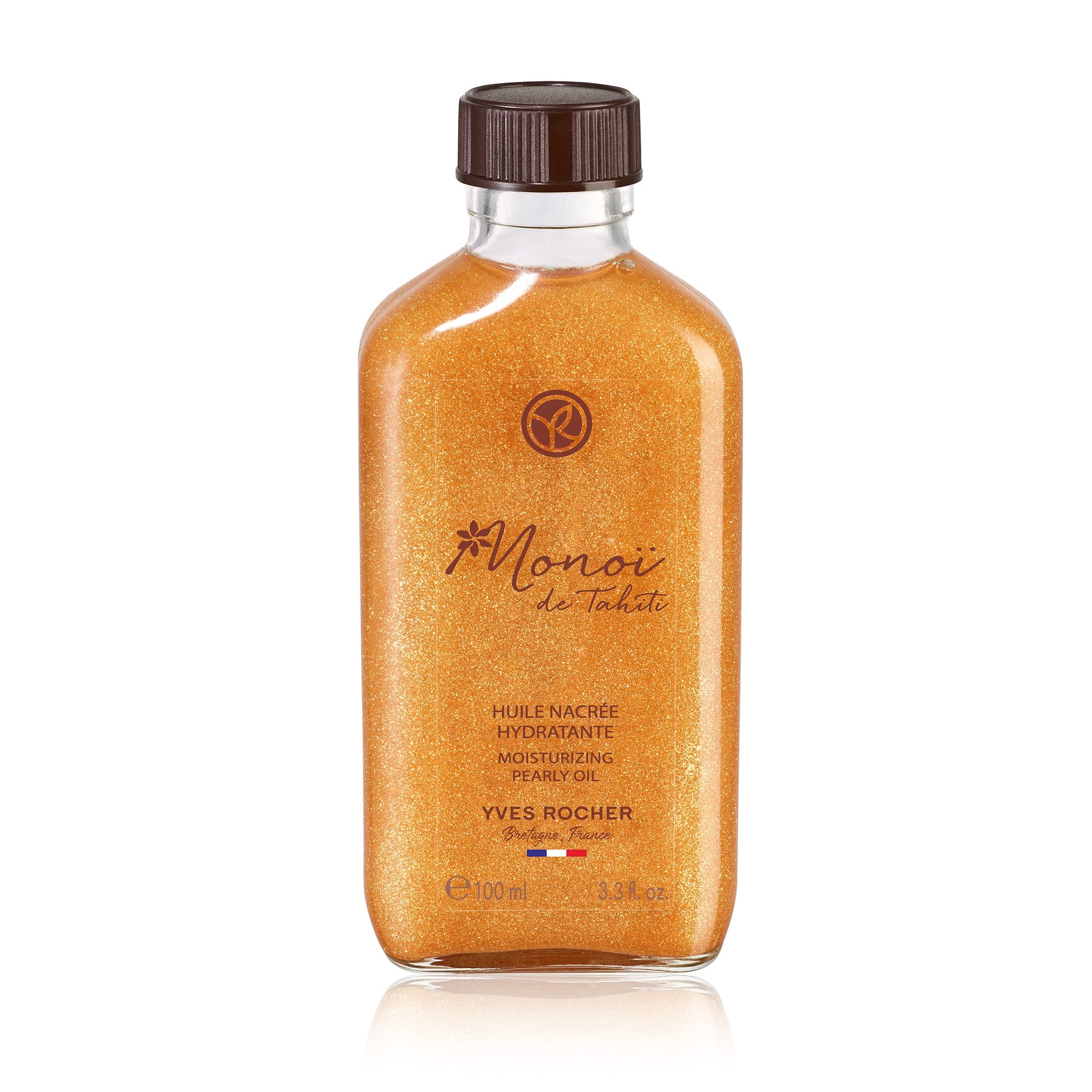 Yves Rocher Monoi de Tahiti Aceite Brillante - Nutrición e Iluminación para Cuerpo y Cabello, 150ml