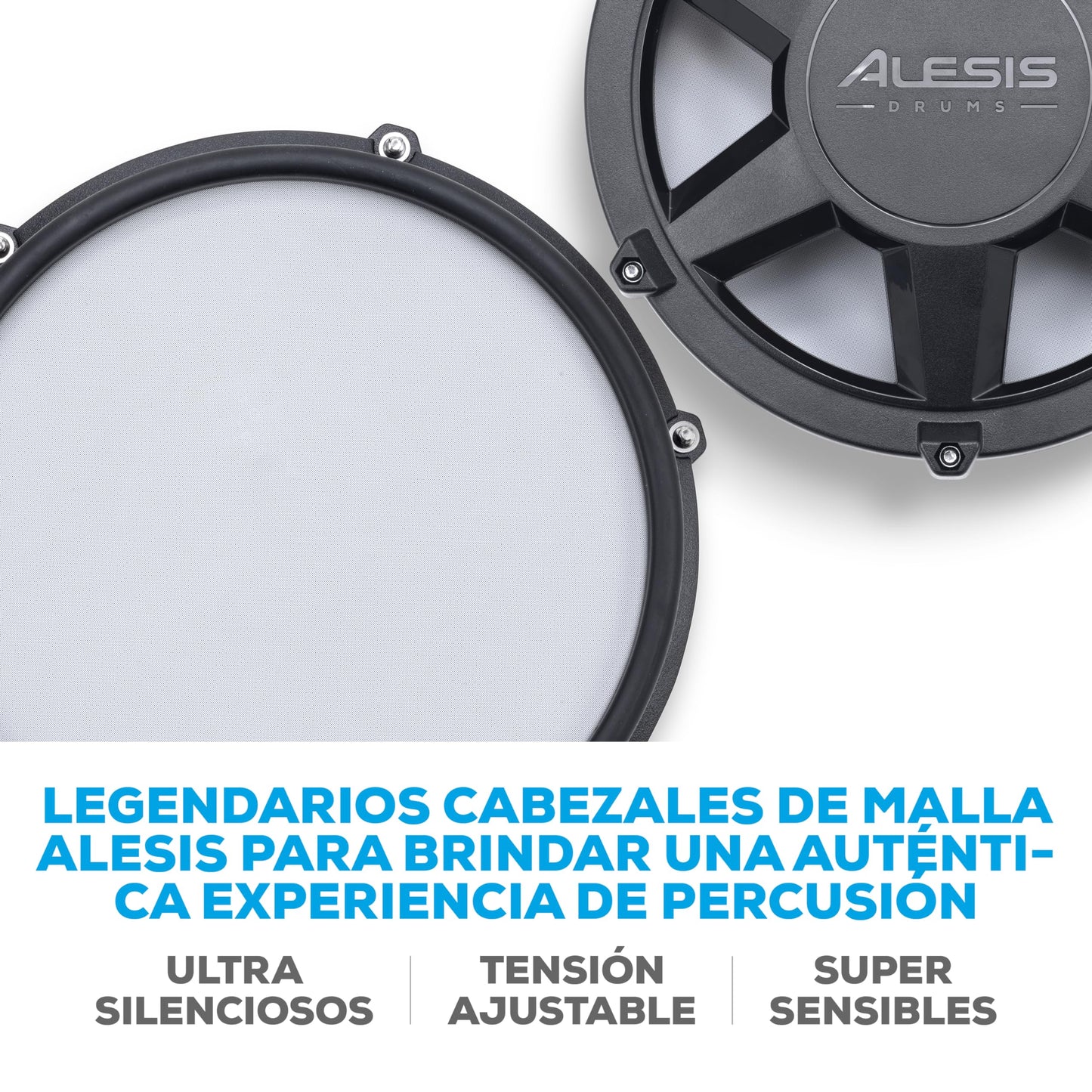 Kit Batería Electrónica Alesis Nitro Max Negra con Parches Malla y Bluetooth