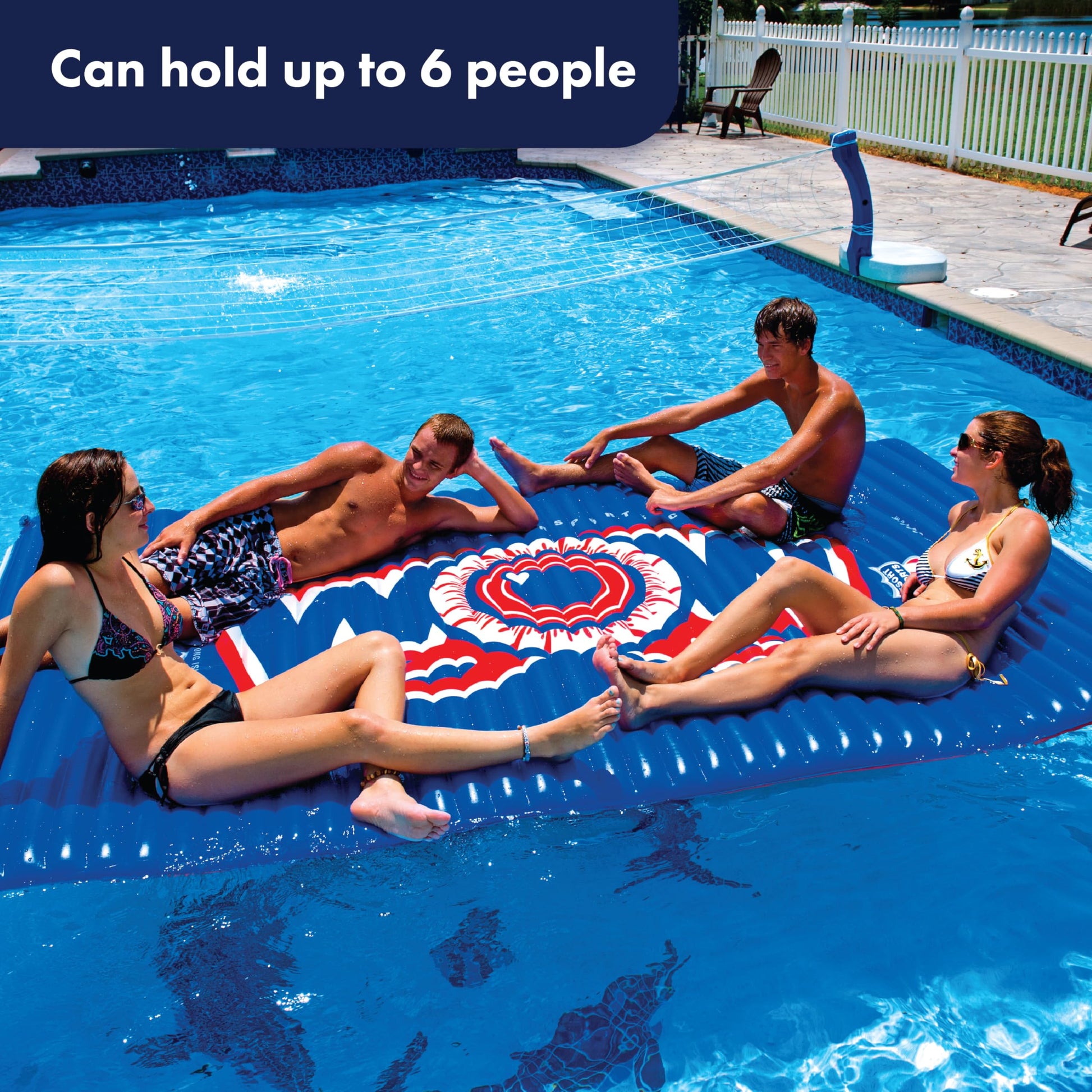 Tapete Inflable WOW Sports Azul Pasarela Flotante para Piscina y Lago para Niños y Adultos