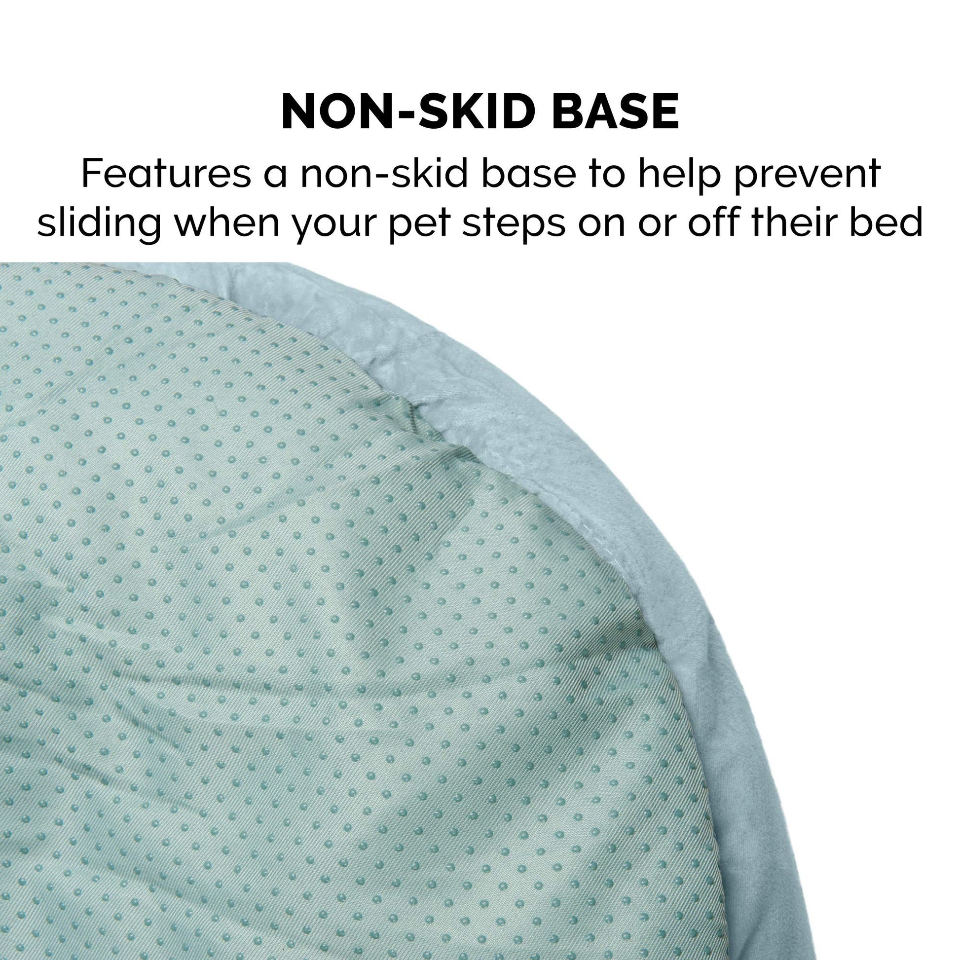 Furhaven 24" Round Medium Dog Bed Minky Plush & Velvet Calming Hug Nest, Washable - Aquamarine, 24-Inch