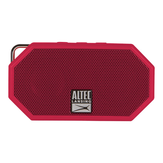 Altec Lansing IMW257-DR Mini H2O Waterproof, Sandproof, Snowproof and Shockproof Bluetooth Bocina, Deep Red