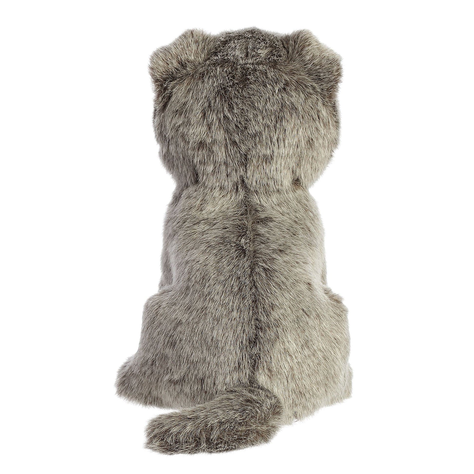 Aurora® Adorable Miyoni® - Peluche Plegable escocés - Detalle Realista - Compañía apreciada - Gris 9 Pulgadas