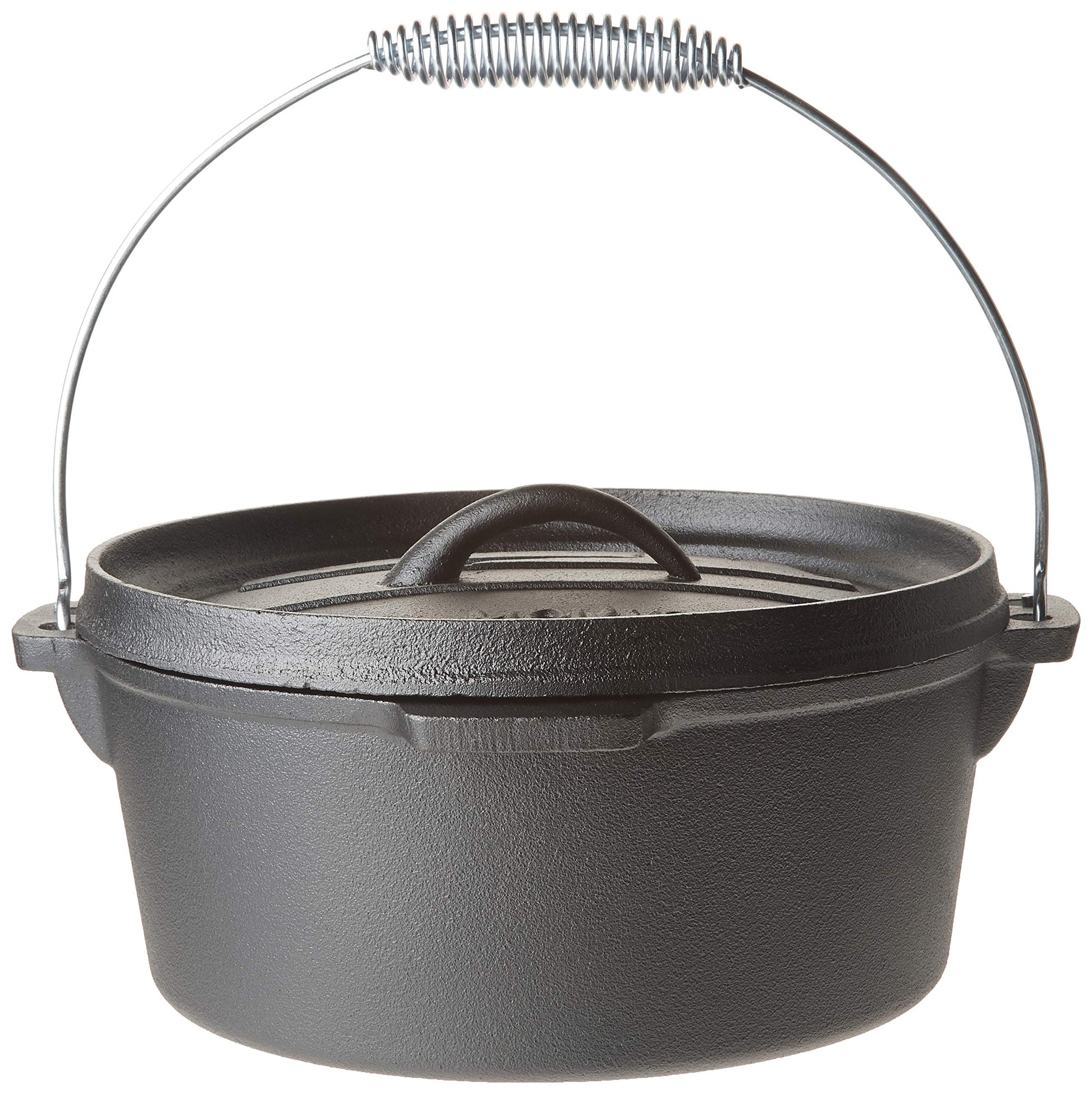 Old Mountain 10176 Pre Seasoned 4-Quart Dutch Oven with Flanged Lid, No Feet by Old Mountain