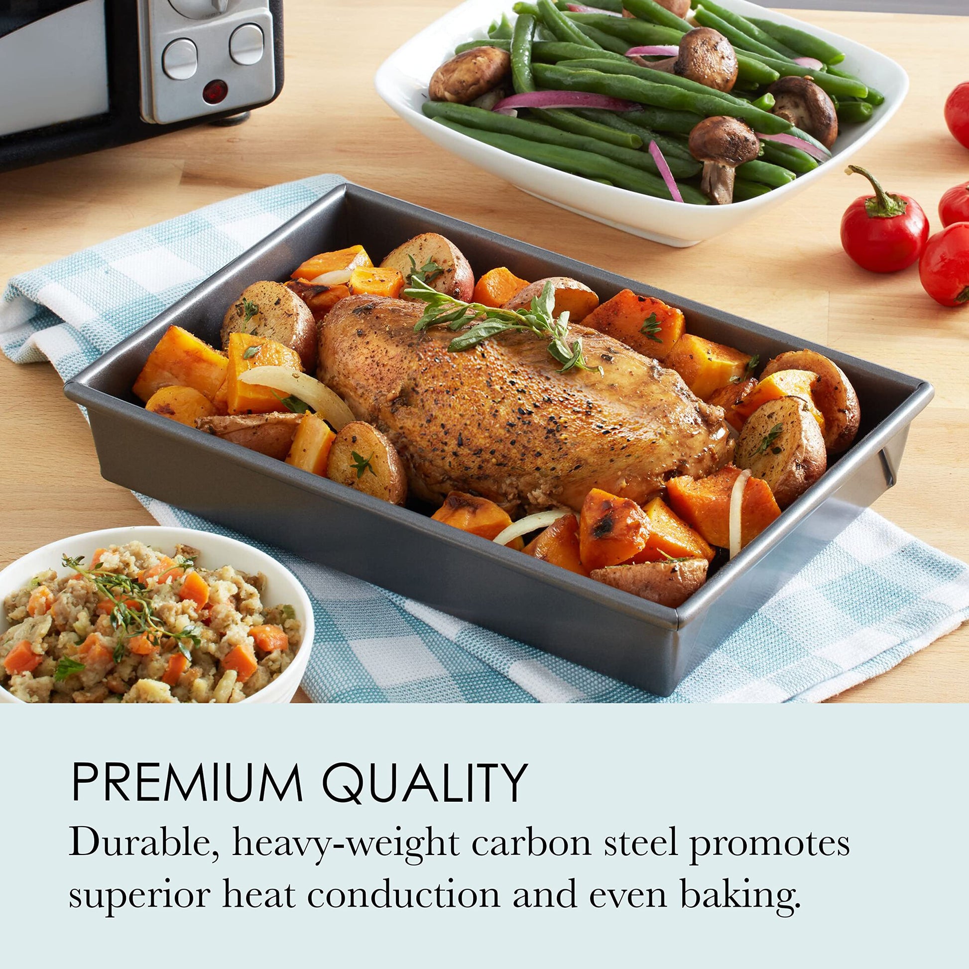 Chicago Metallic 26639 Nonstick Petite Broil & Roast Pan