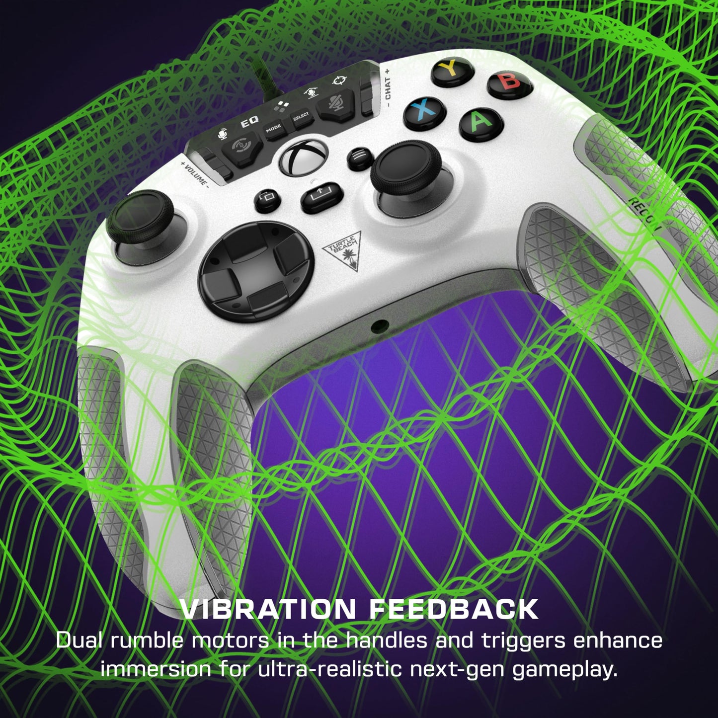 Control Alámbrico Turtle Beach Recon Blanco con Botones Asignables y Mejoras de Audio para Xbox Series X/S, Xbox One y Windows 10