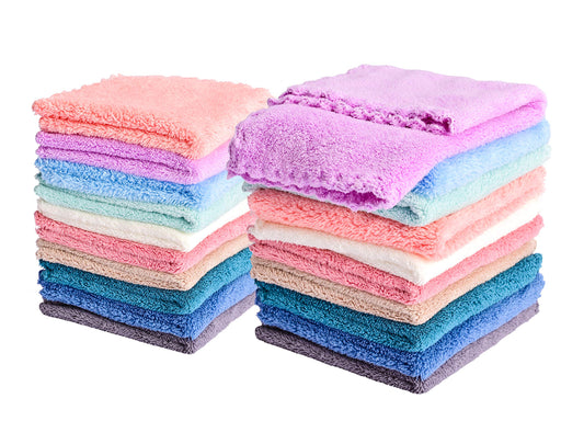 Paños para Bebé Kyapoo Microfibra Coral Fleece Extra Absorbentes y Suaves para Recién Nacidos, Infantes y Niños Pequeños