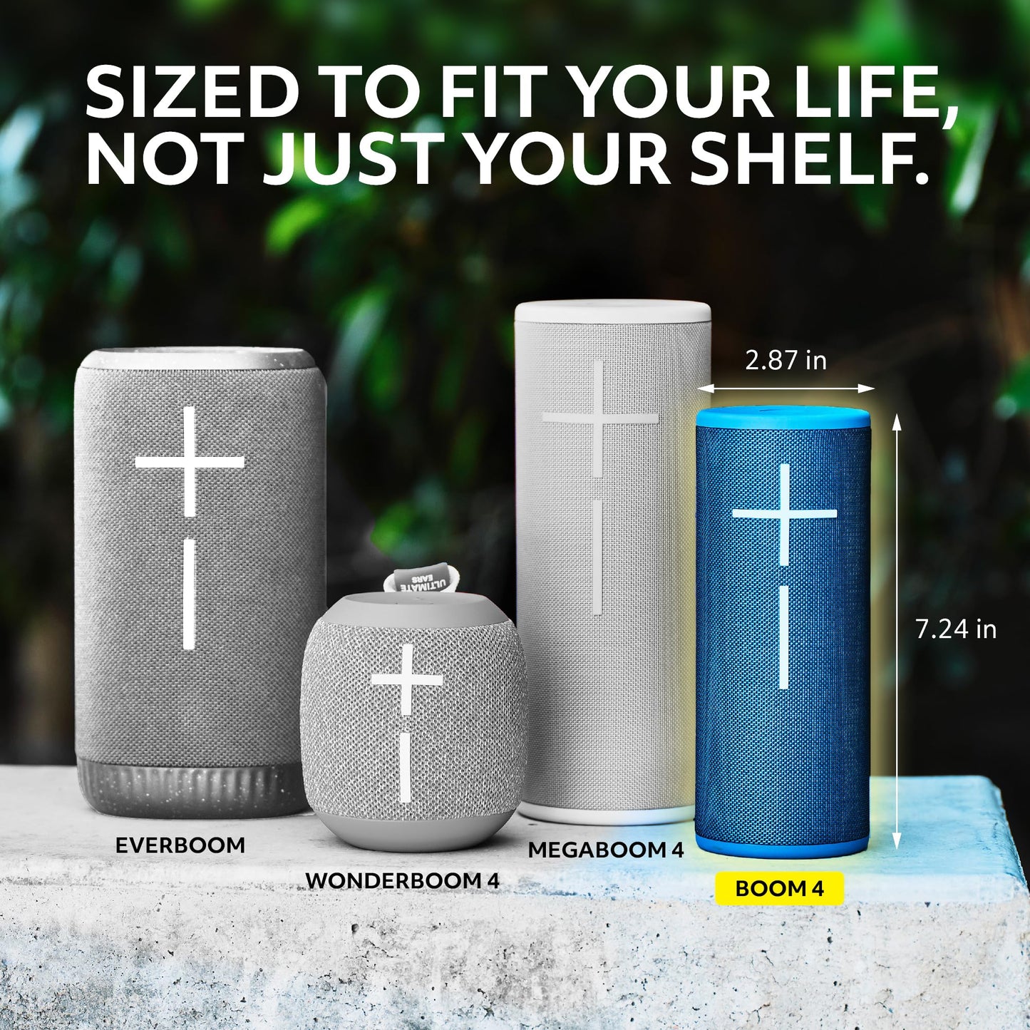 Ultimate Ears Boom 4 - Bocina Bluetooth portátil impermeable con sonido envolvente de 360 grados, bocina flotante para exteriores, batería de 15 horas, alcance de 45 metros - Azul (renovada)