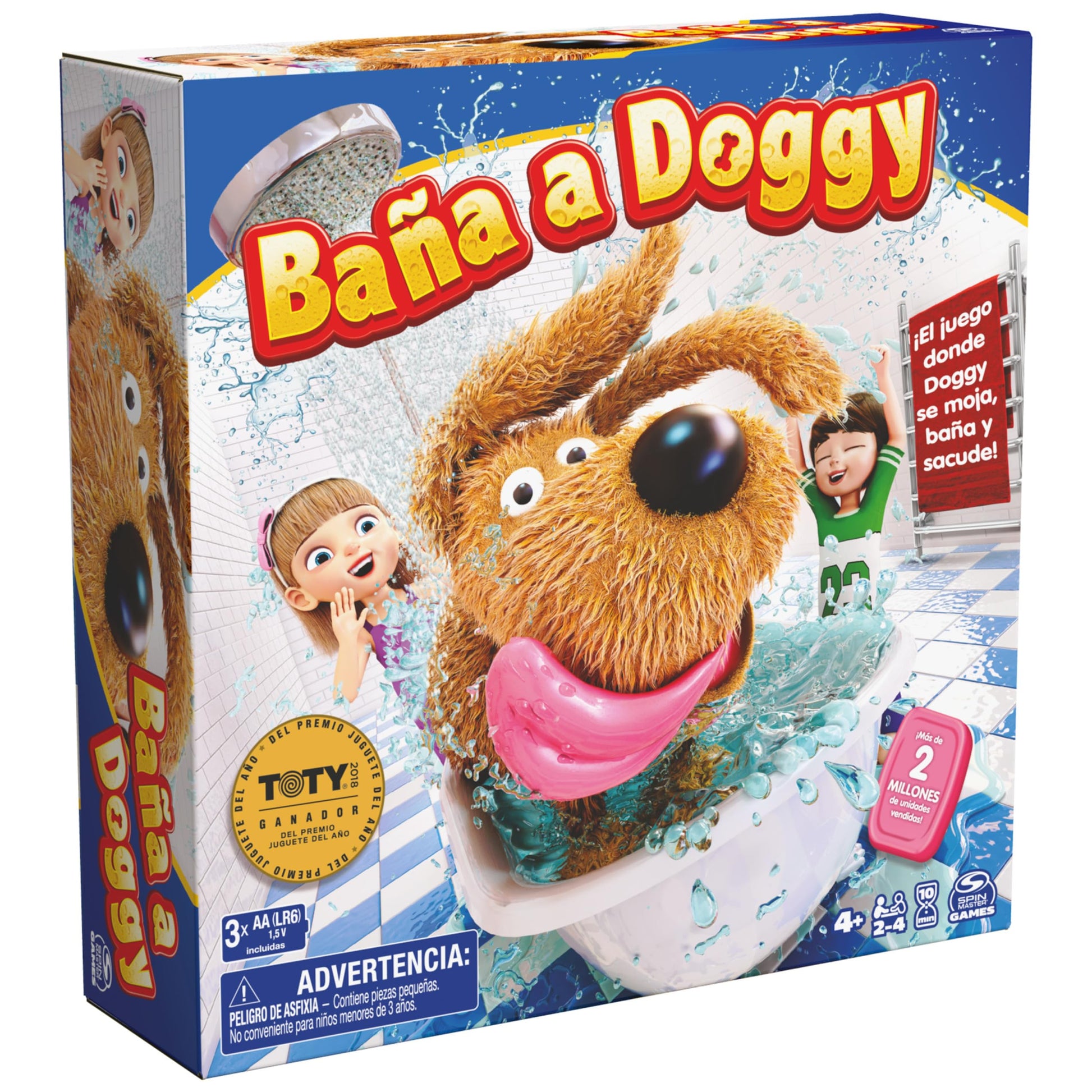 Baña a Doggy, El galardonado juego para niños de bañar, sacudir y duchar al perrito, Juego de mesa para niños para noches de juegos en familia, Juegos y juguetes para niños a partir de 4 años