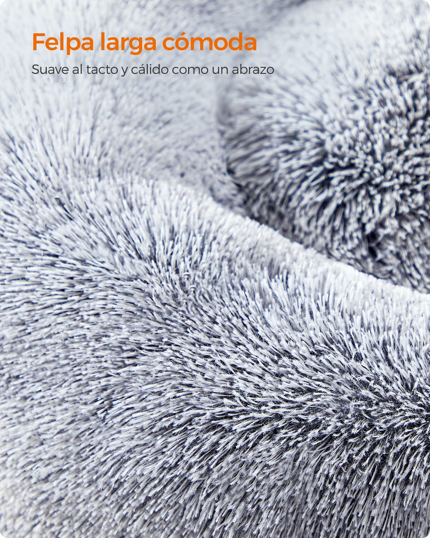 Cama de Perros Feandrea Gris Ombré con Cojín Extraíble y Lavable