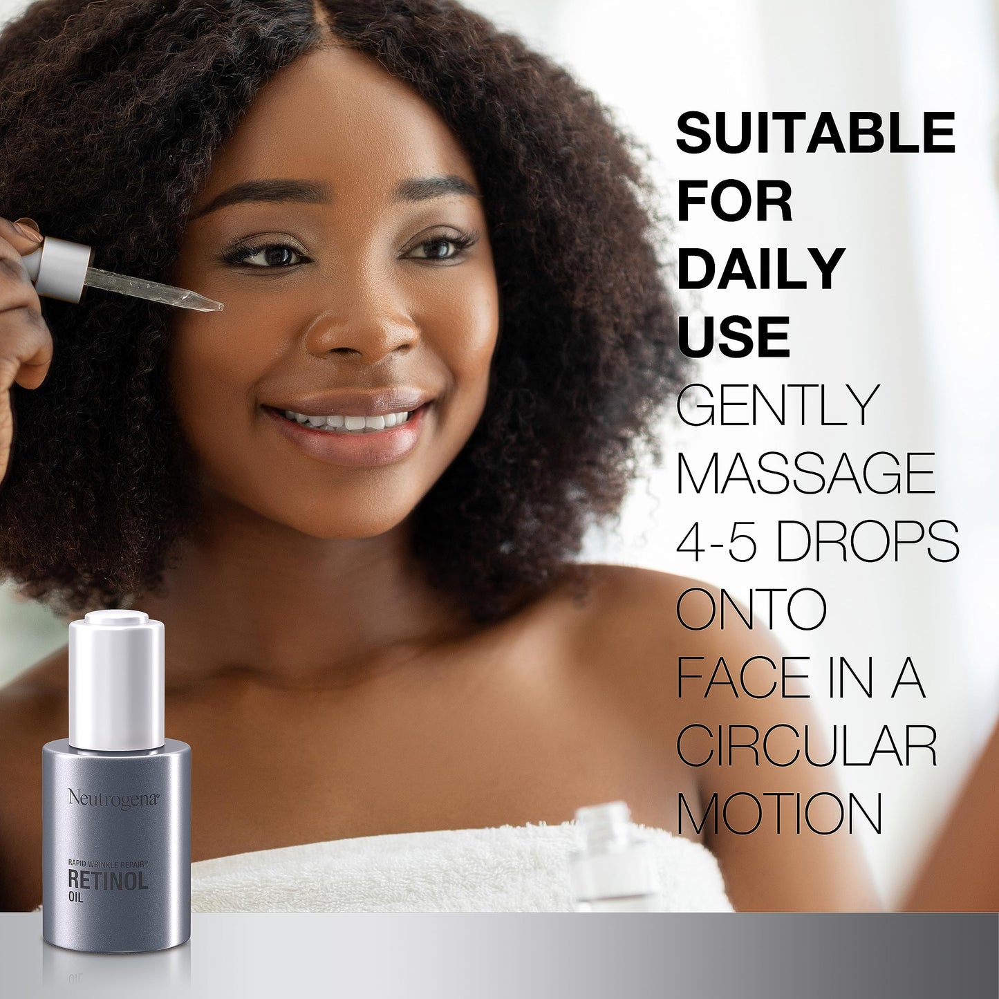 Aceite de Retinol Neutrogena Concentrado Reparación Rápida antiarrugas profundas 1 Onza