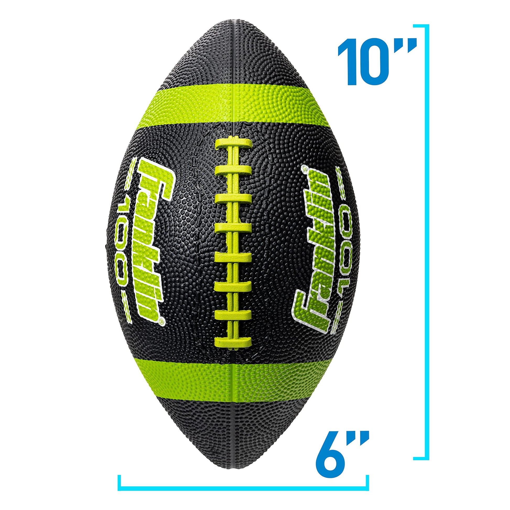 Balones de Fútbol Franklin Sports Goma Negro Óptico Junior Grip-Rite 100 para Niños Paquete de 6 con Bomba